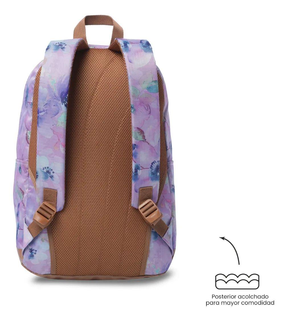 Mochila Universitario Tocax Porta Pc 14  Rosado Mujer-3