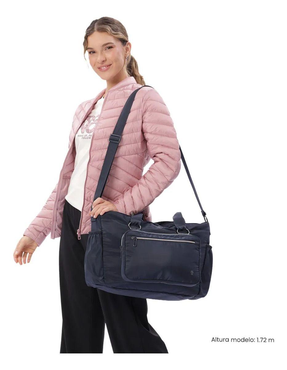 Tote Bag Para Mujer Set X2 Brasil Porta Pc 15  Azul-1