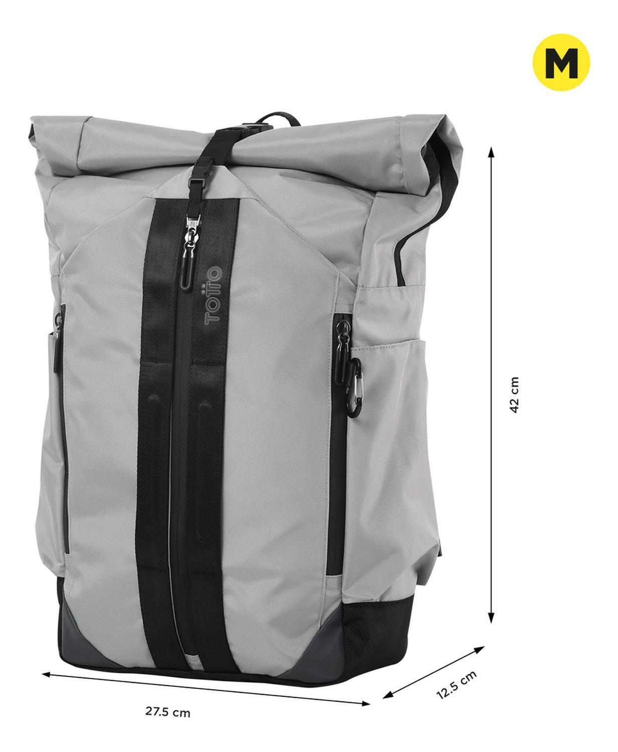 Mochila Hombre Totto Spurn 2.0 Deportivo Silver-2