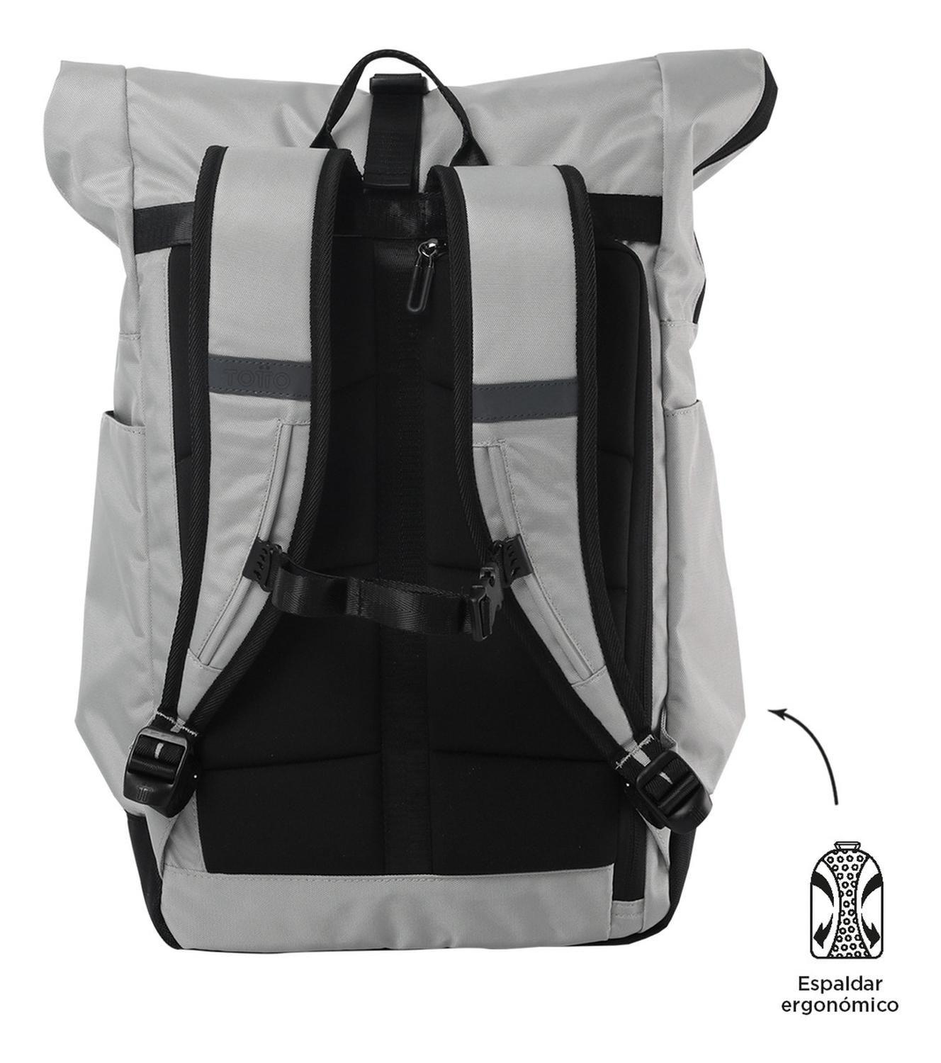 Mochila Hombre Totto Spurn 2.0 Deportivo Silver-3