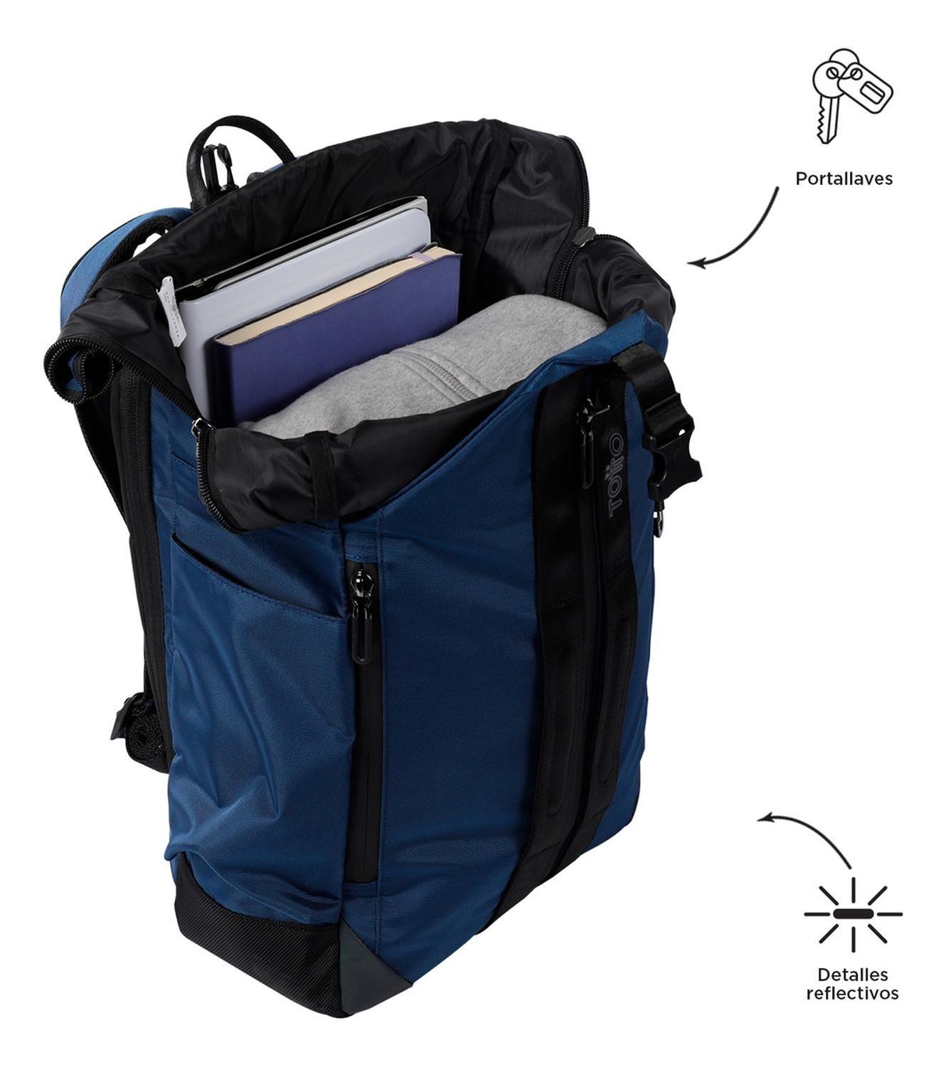Mochila Hombre Totto Spurn 2.0 Deportivo Poseidon-6
