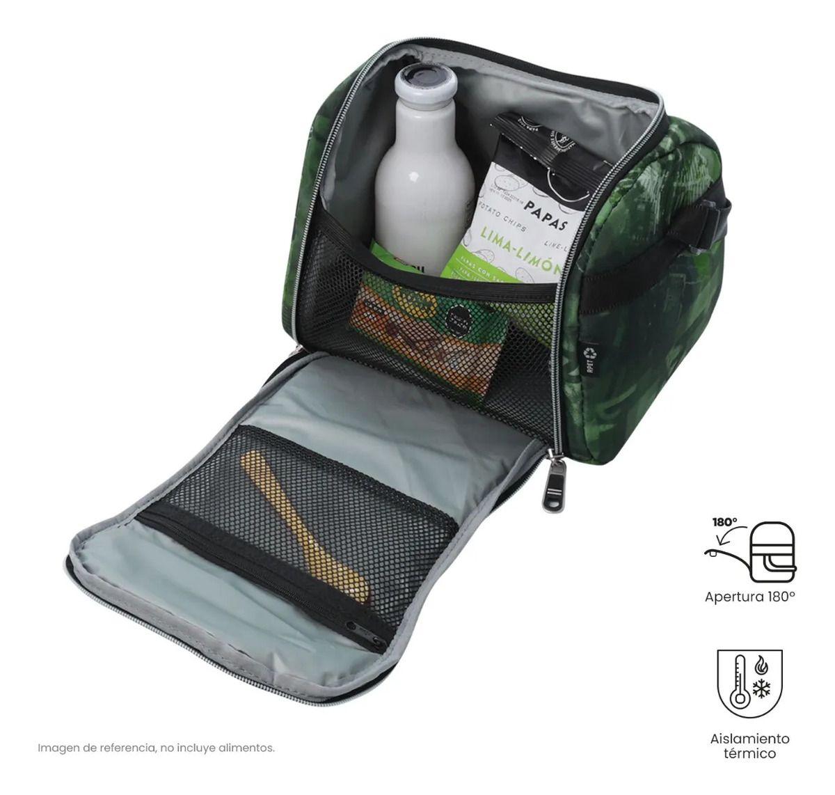 Lonchera Térmica Para Hombre Resaltador Grande Verde-2