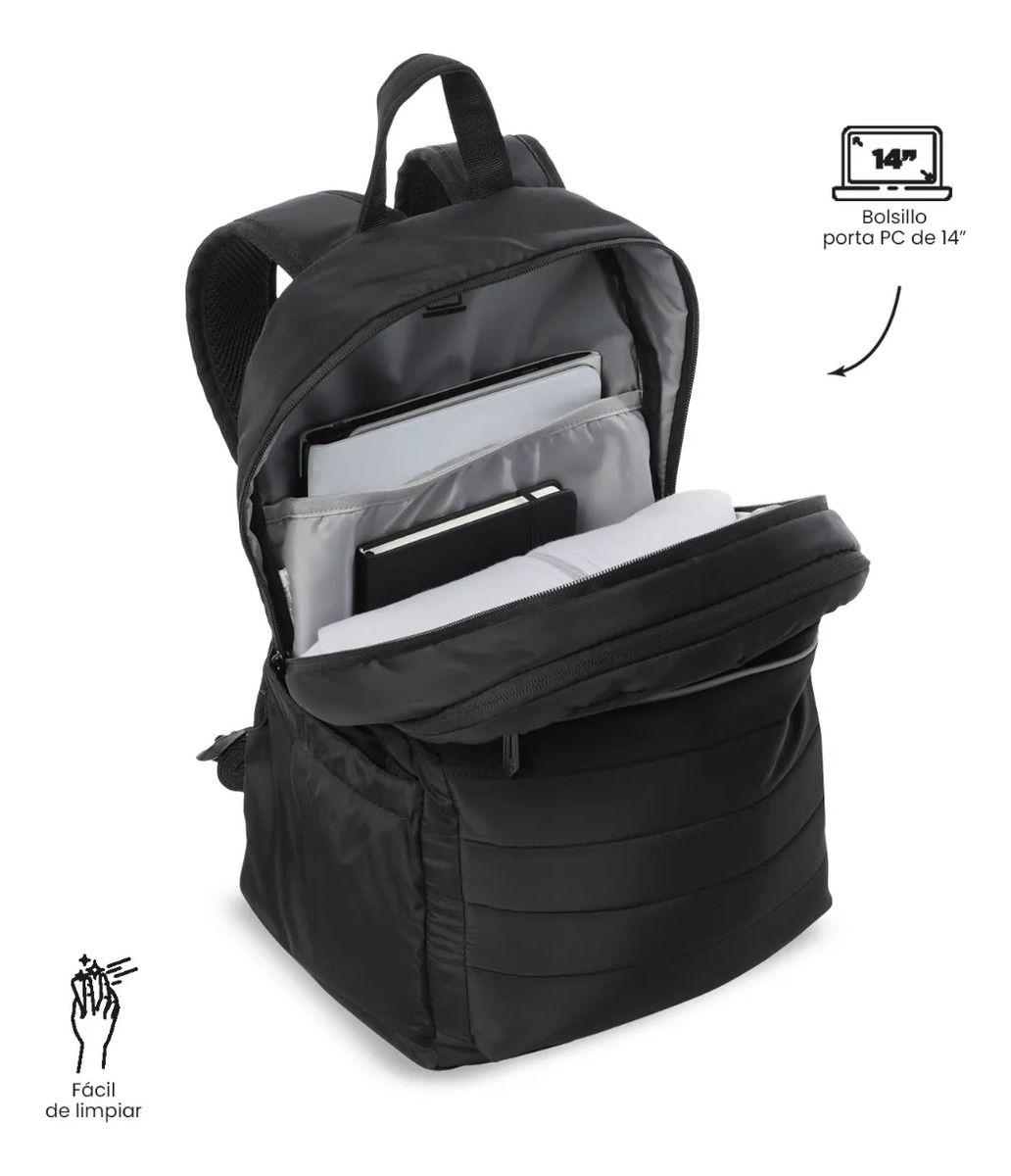 Mochila Universitario Plaine 2.0 Porta Pc 14  Negro-4