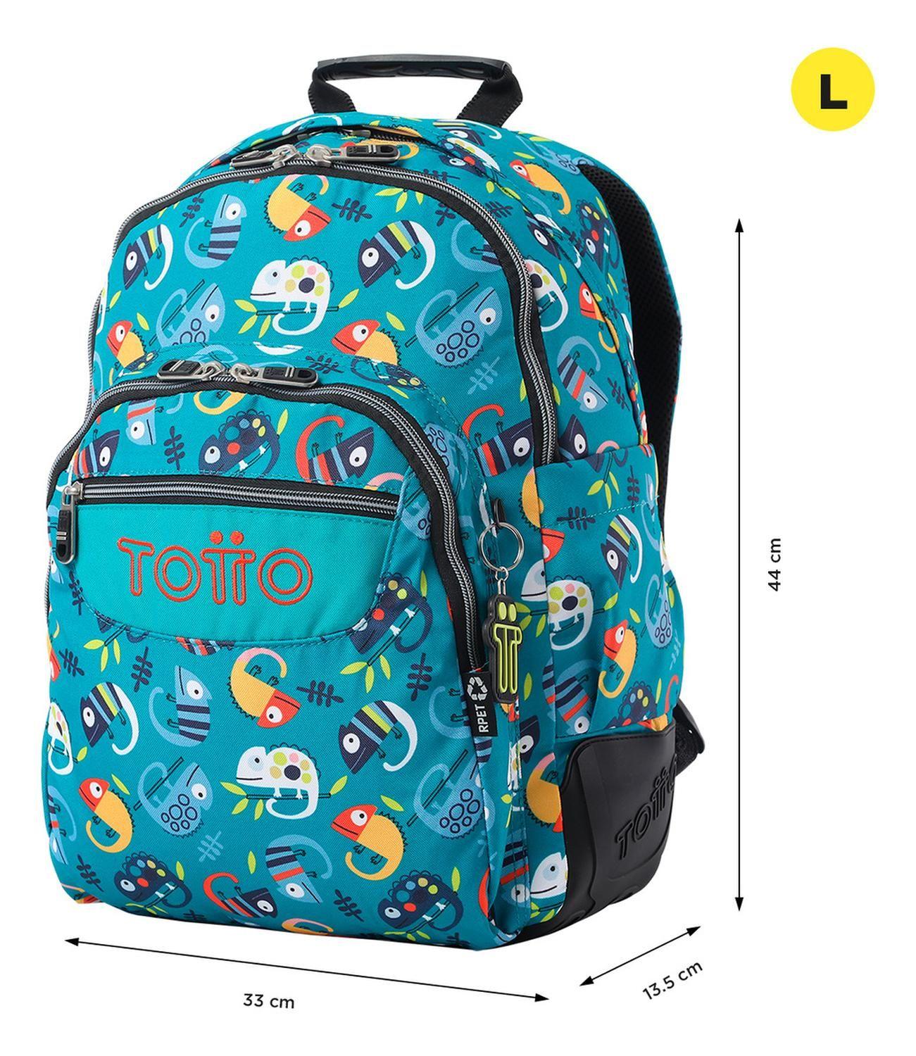 Mochila Escolar Totto Rayol Rpet Verde Egreth-2