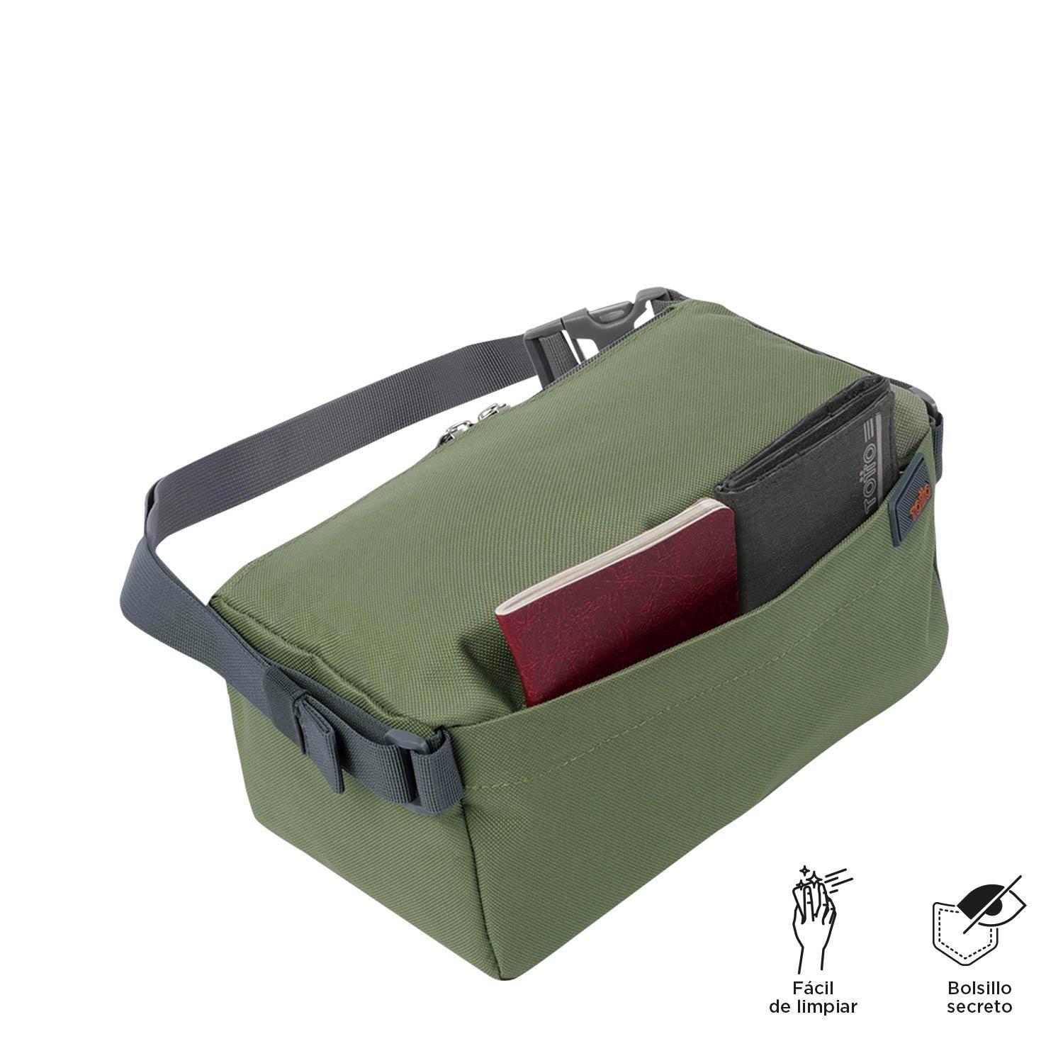 Banano Totto Expandible con Bolsillo Secreto Rashy Loden Green-2