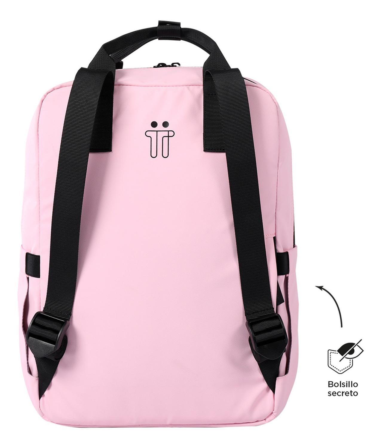 Mochila Mujer Totto Billy Rosado Cherry Blossom-2