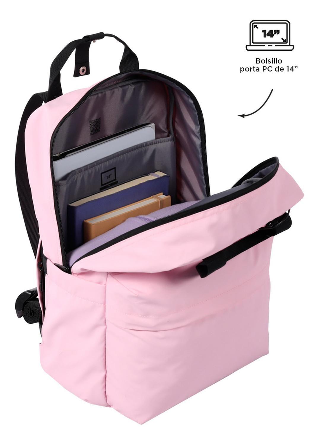 Mochila Mujer Totto Billy Rosado Cherry Blossom-3