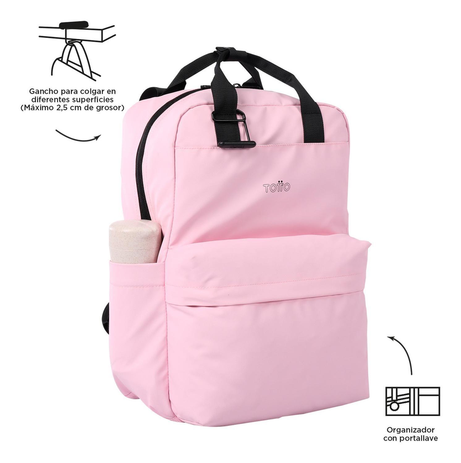 Mochila Mujer Totto Billy Rosado Cherry Blossom-4