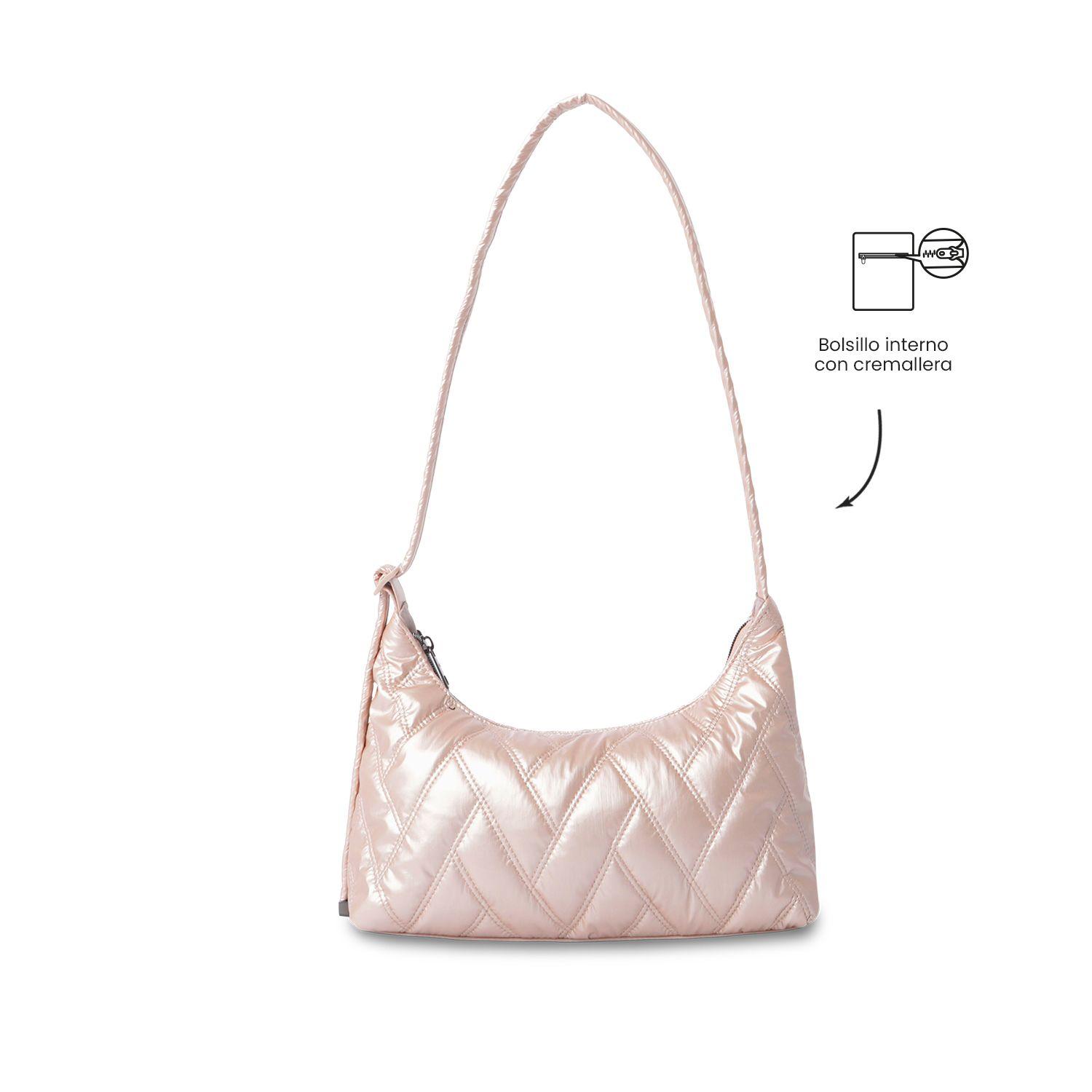 Bolso para Mujer Savanha tipo Crossbody Pequeño Beige-3