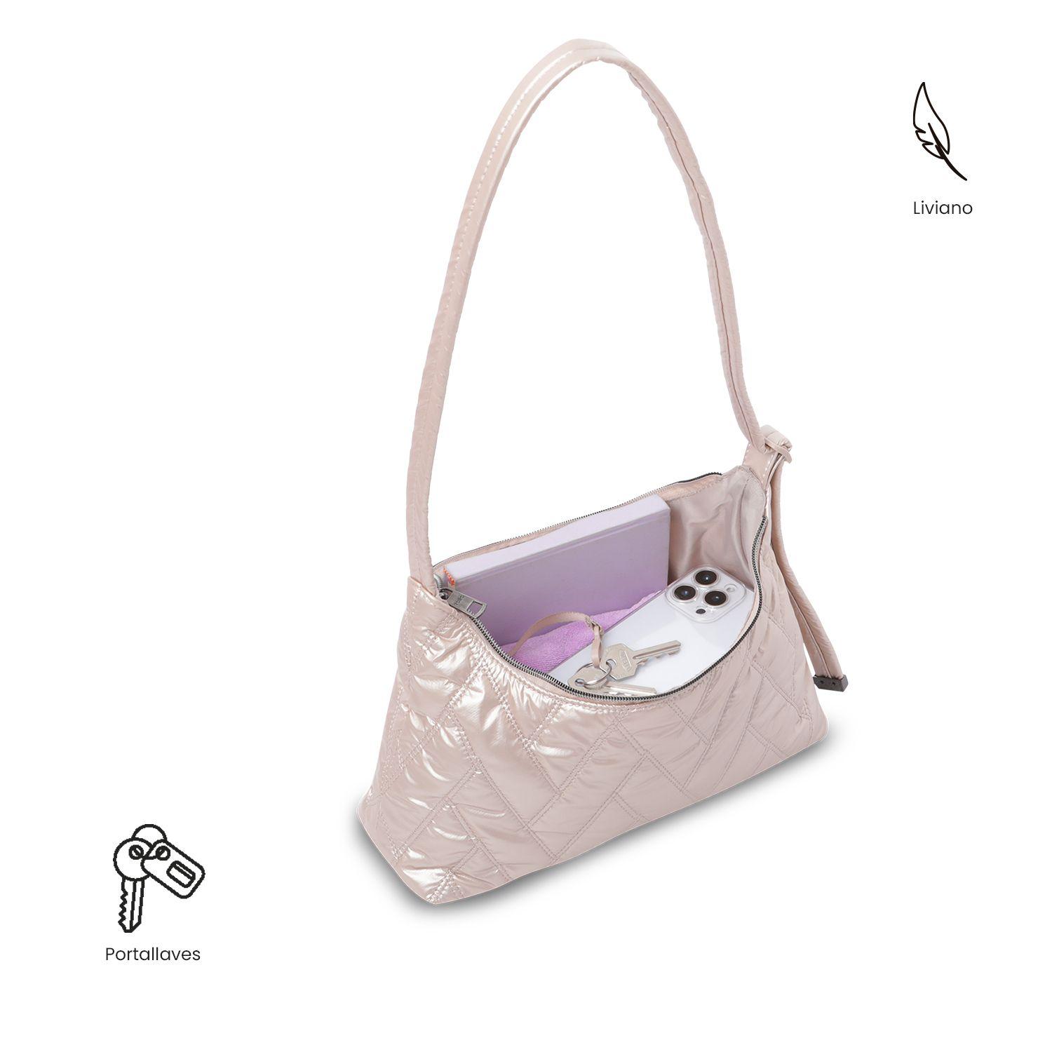 Bolso para Mujer Savanha tipo Crossbody Pequeño Beige-4