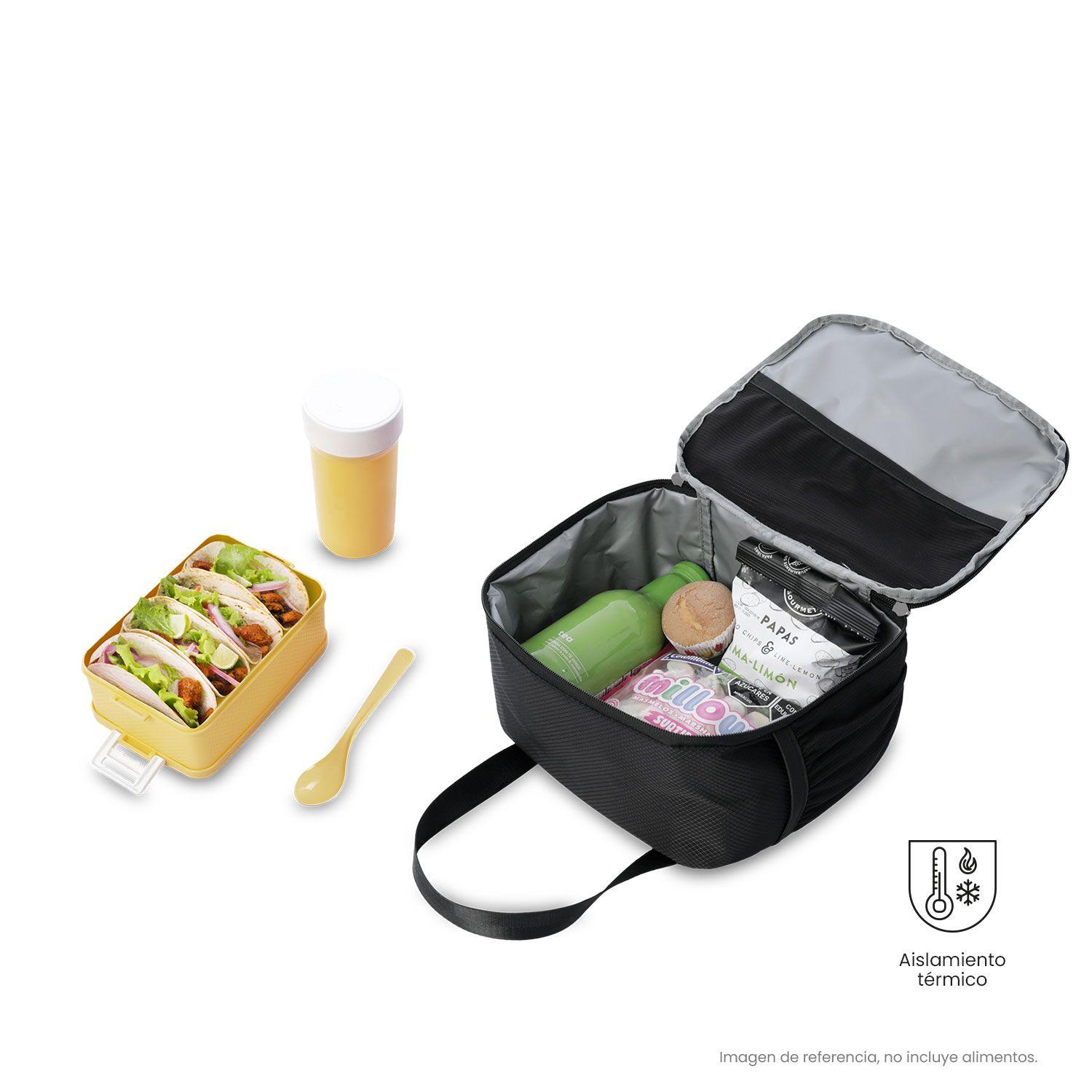 Lonchera Térmica Mayson Negra Totto-2