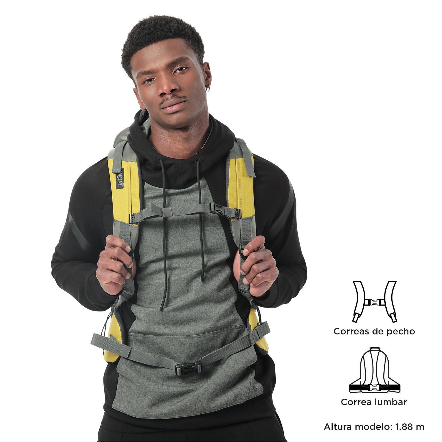 Mochila Outdoor Denali Totto Amarillo-3