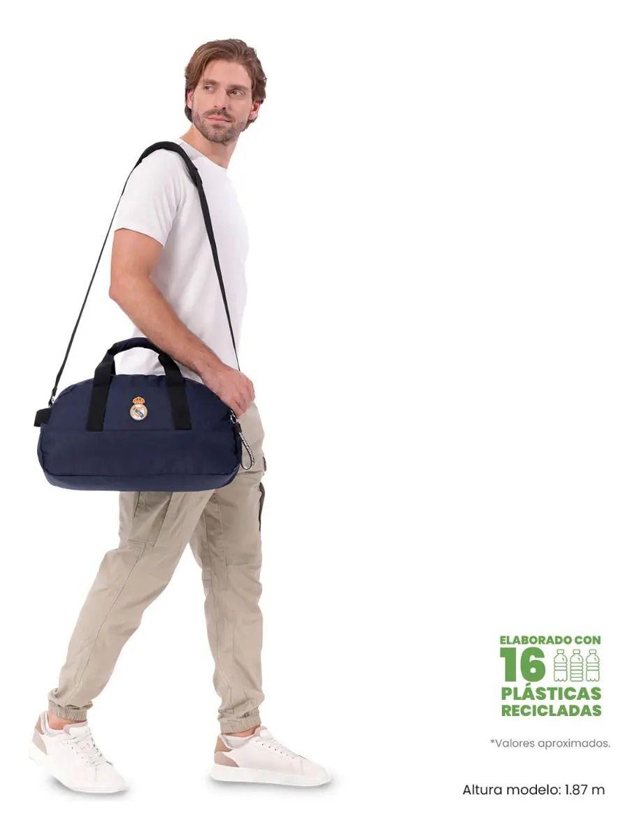 Bolso Deportivo De Viaje Real Madrid Pequeña Azul-2
