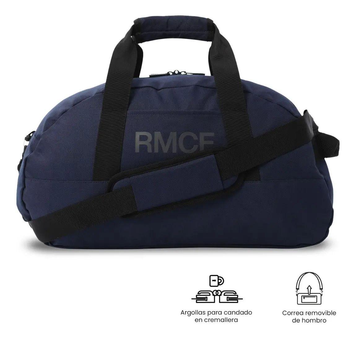 Bolso Deportivo De Viaje Real Madrid Pequeña Azul-5