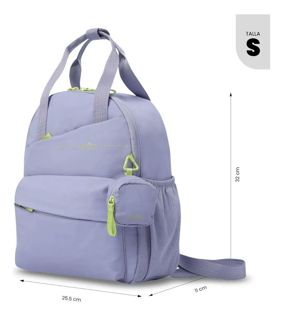 Mochila Universitario Porta Tablet 10  Suzuka Morado Mujer-2