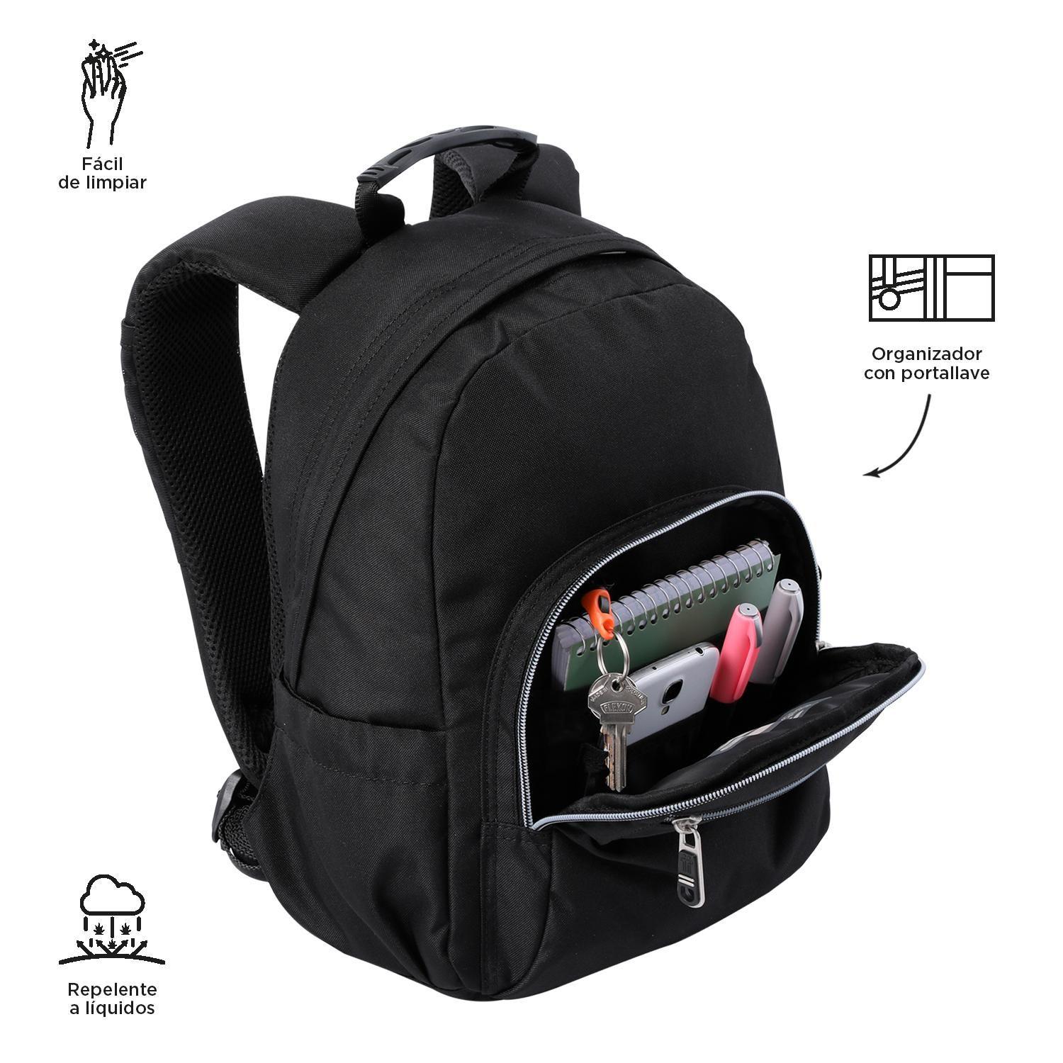 Mochila Escolar Tempera Negro/Black-5