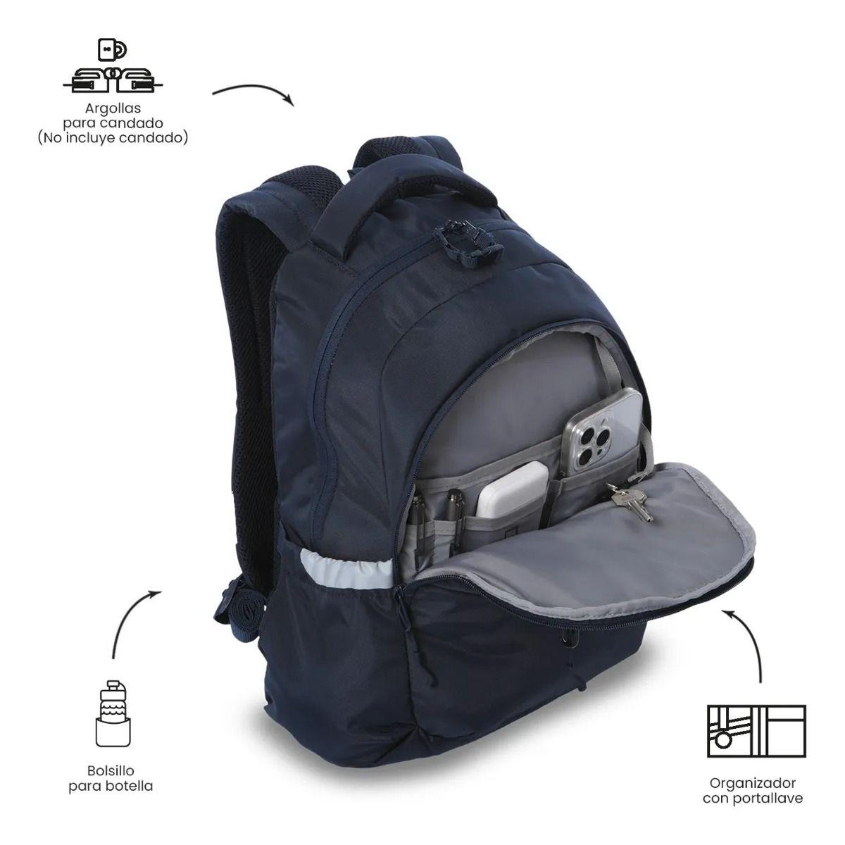 Mochila Universitario Misisipi 2.0 Porta Pc 14  Azul-5