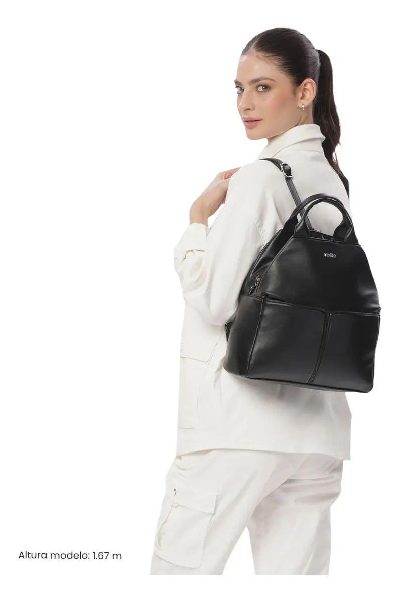 Cartera Totto Universitario De Moda Style 1 Negro-4
