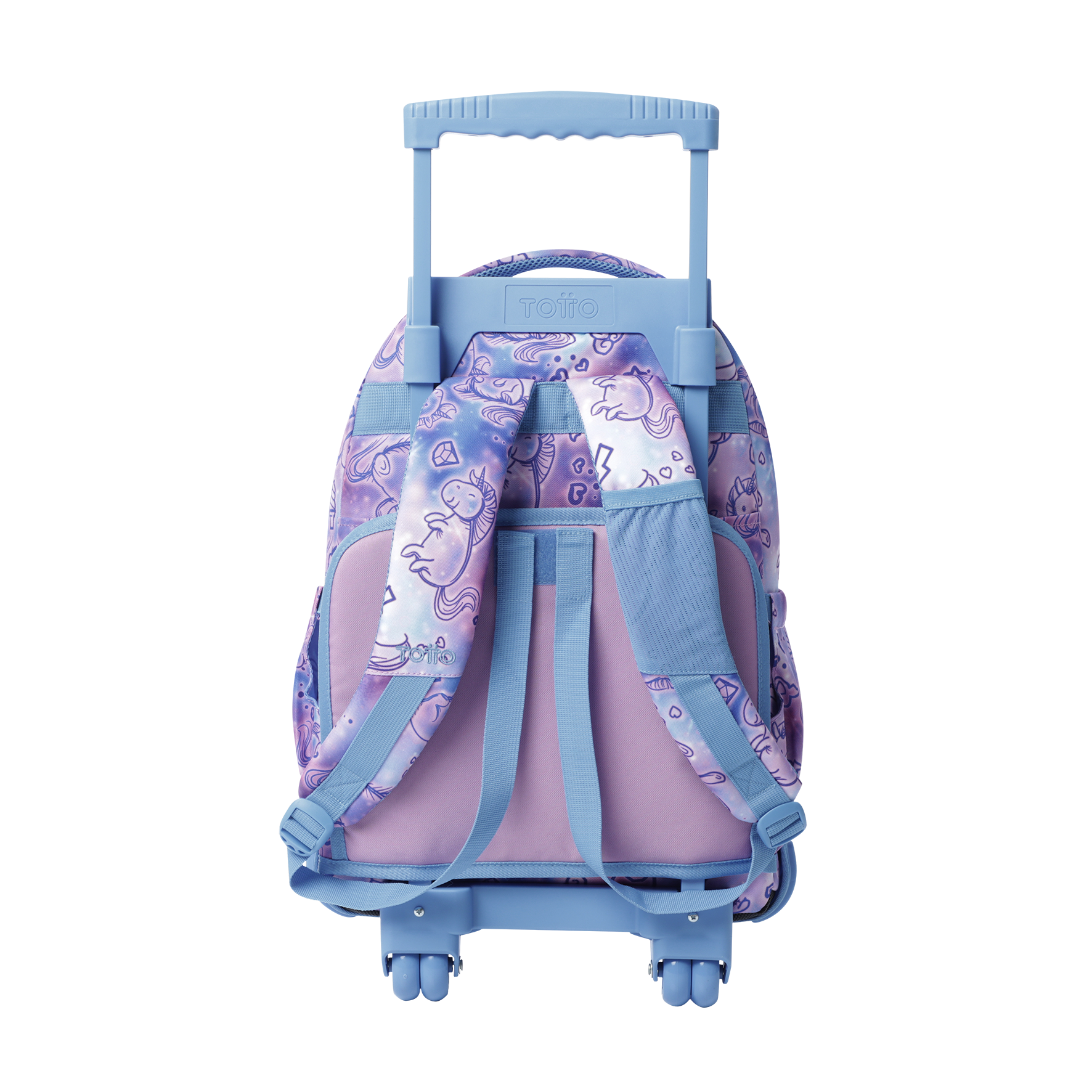 Mochila Escolar Totto Rpet Morado Con Ruedas Niña 26l-2