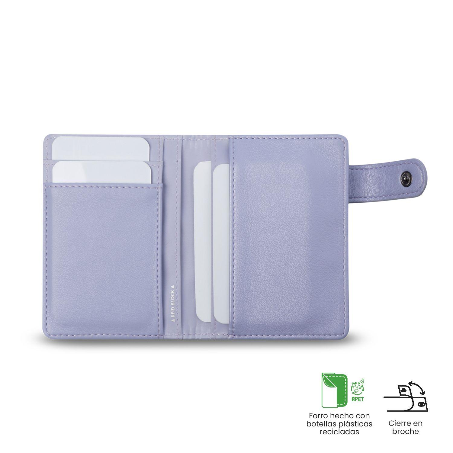 Porta Documentos Style con RFID Blocker Morado  Totto-3