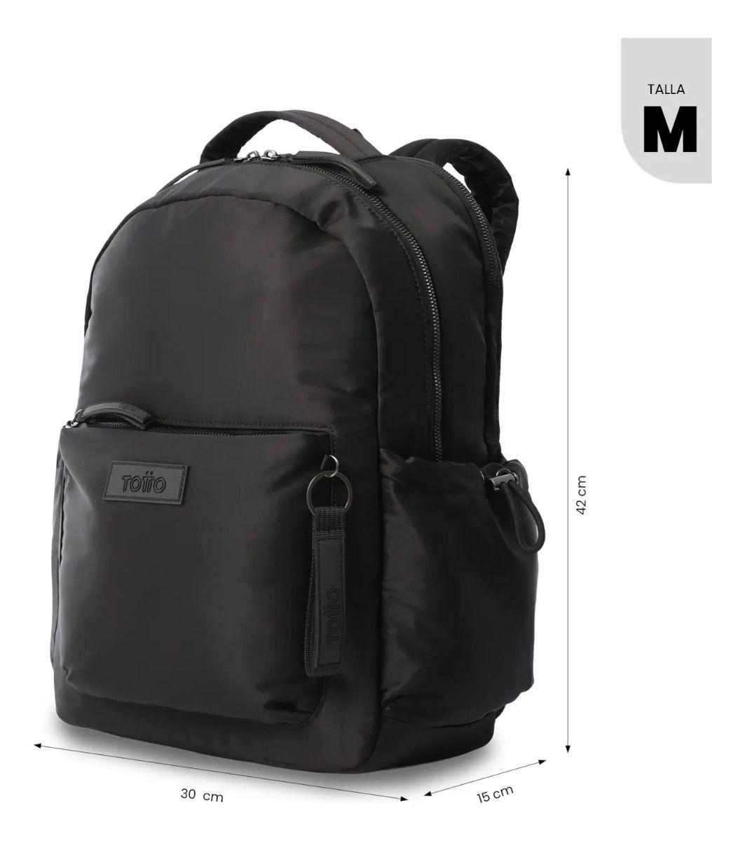 Mochila Universitario Estambul Porta Pc 14  Negro Mujer-2