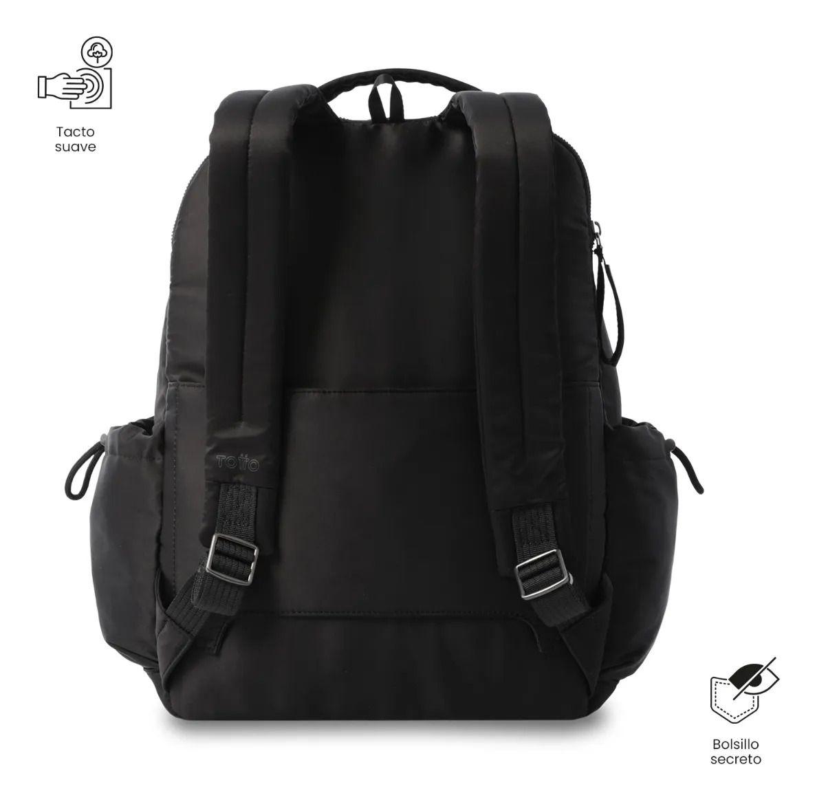 Mochila Universitario Estambul Porta Pc 14  Negro Mujer-3