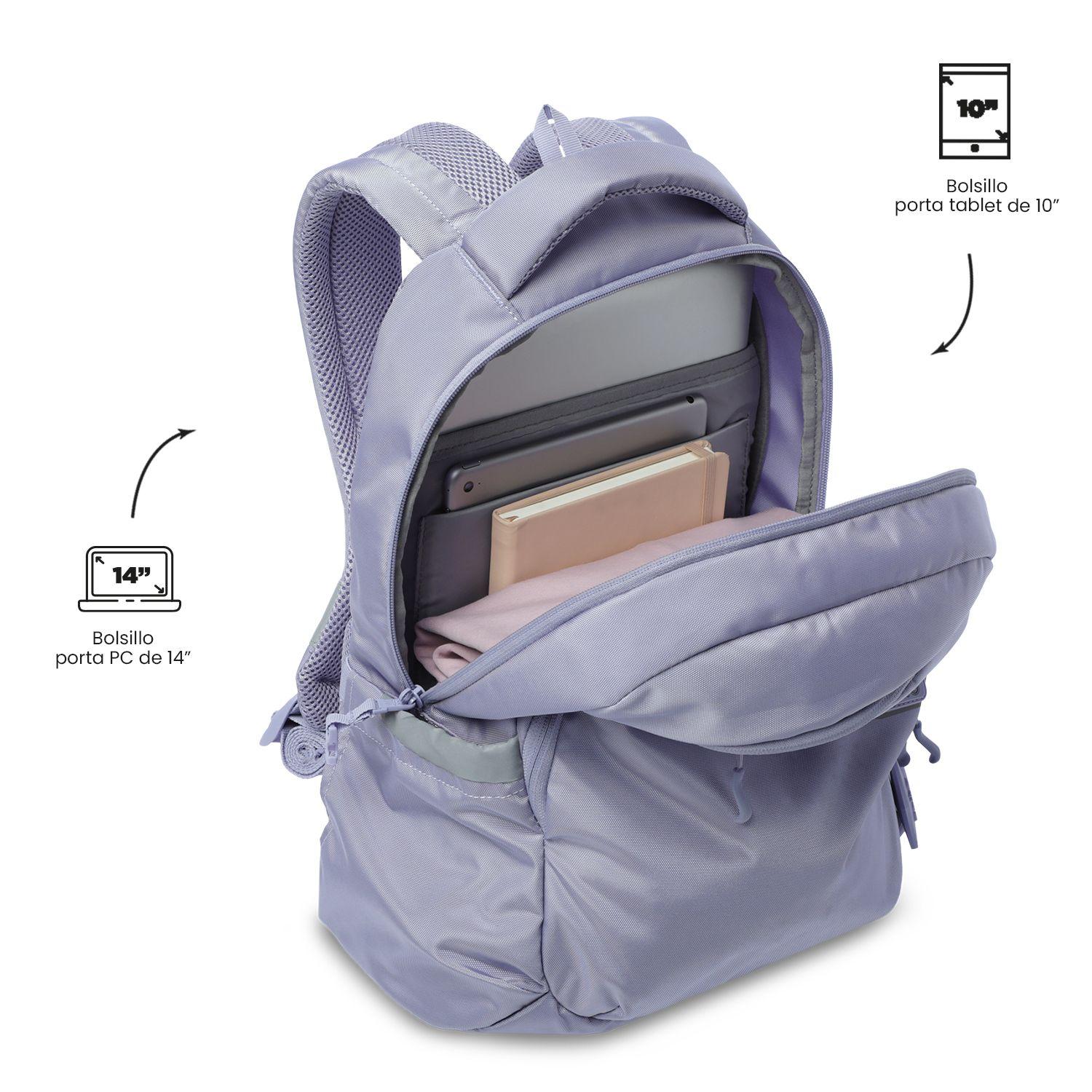Mochila Universitario Misisipi 2.0 Porta PC 14" Morado -4