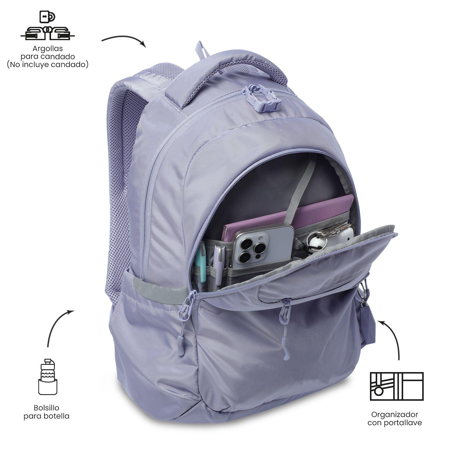 Mochila Universitario Misisipi 2.0 Porta PC 14" Morado -5
