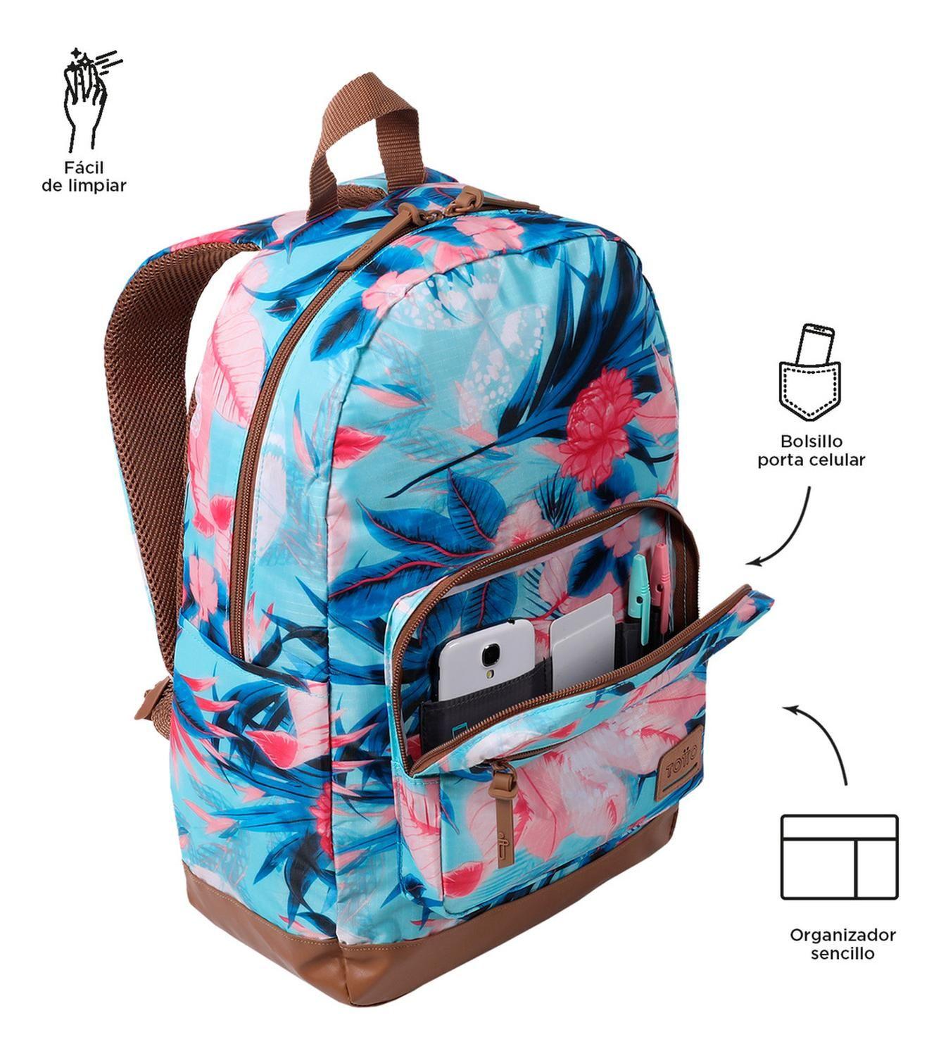 Mochila Mujer Totto Tocax Azul Acke-5