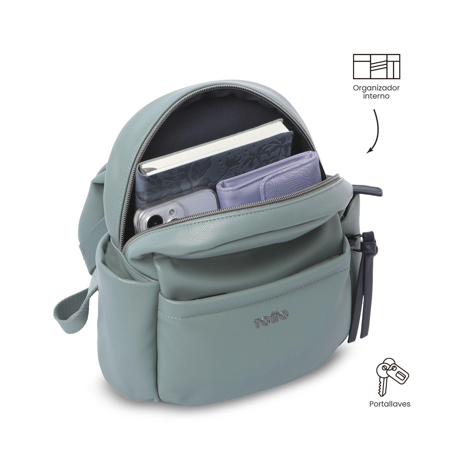 Bolso Pequeño para Mujer Soul tipo Mochila Verde/Azul-4