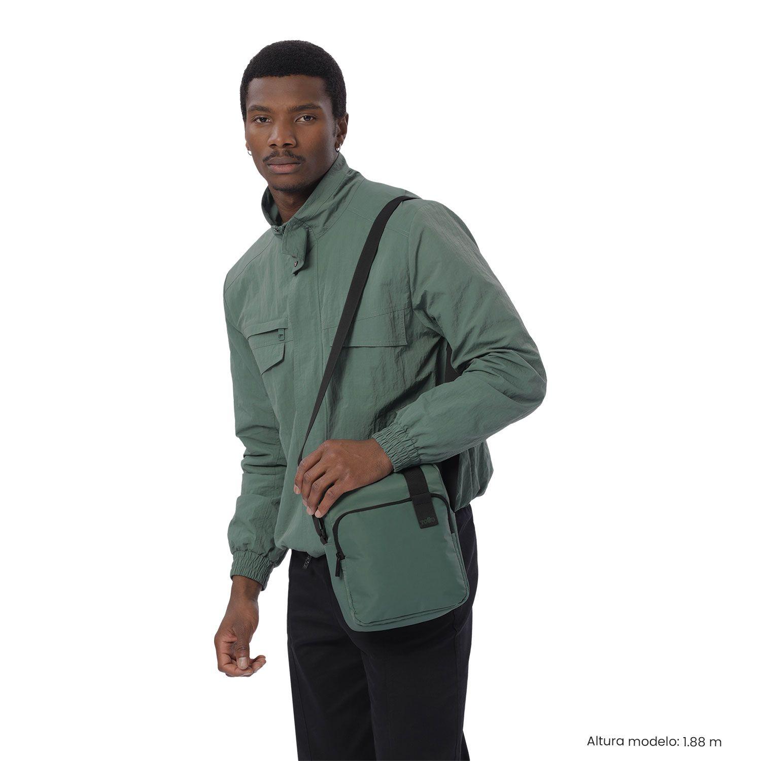 Bolso para Hombre Drill tipo Crossbody Pequeño Verde-1