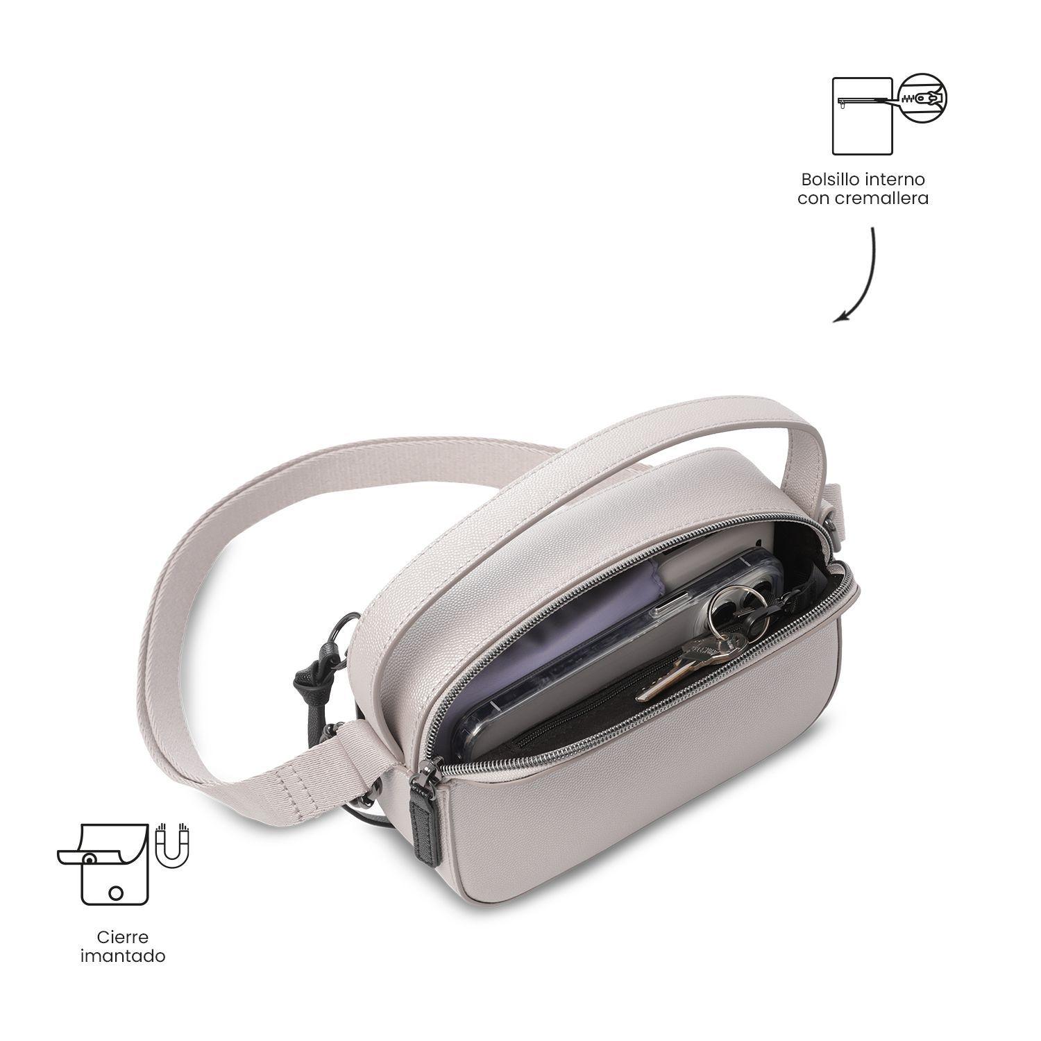 Bolso para Mujer Soul tipo Crossbody Peque o Beige-4