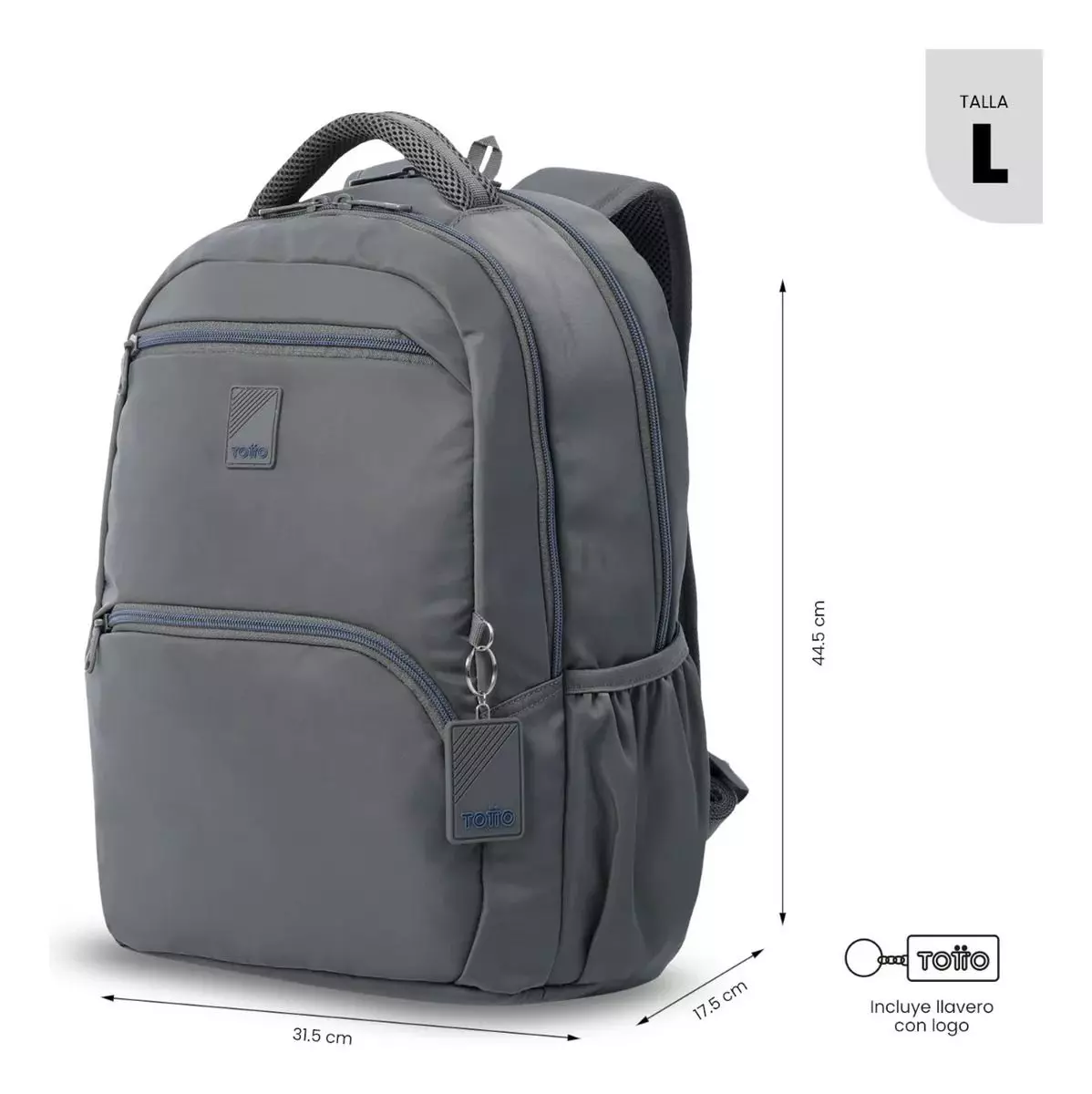 Mochila Universitario  Tracer 4 2.0 Porta Pc 14  Gris-2