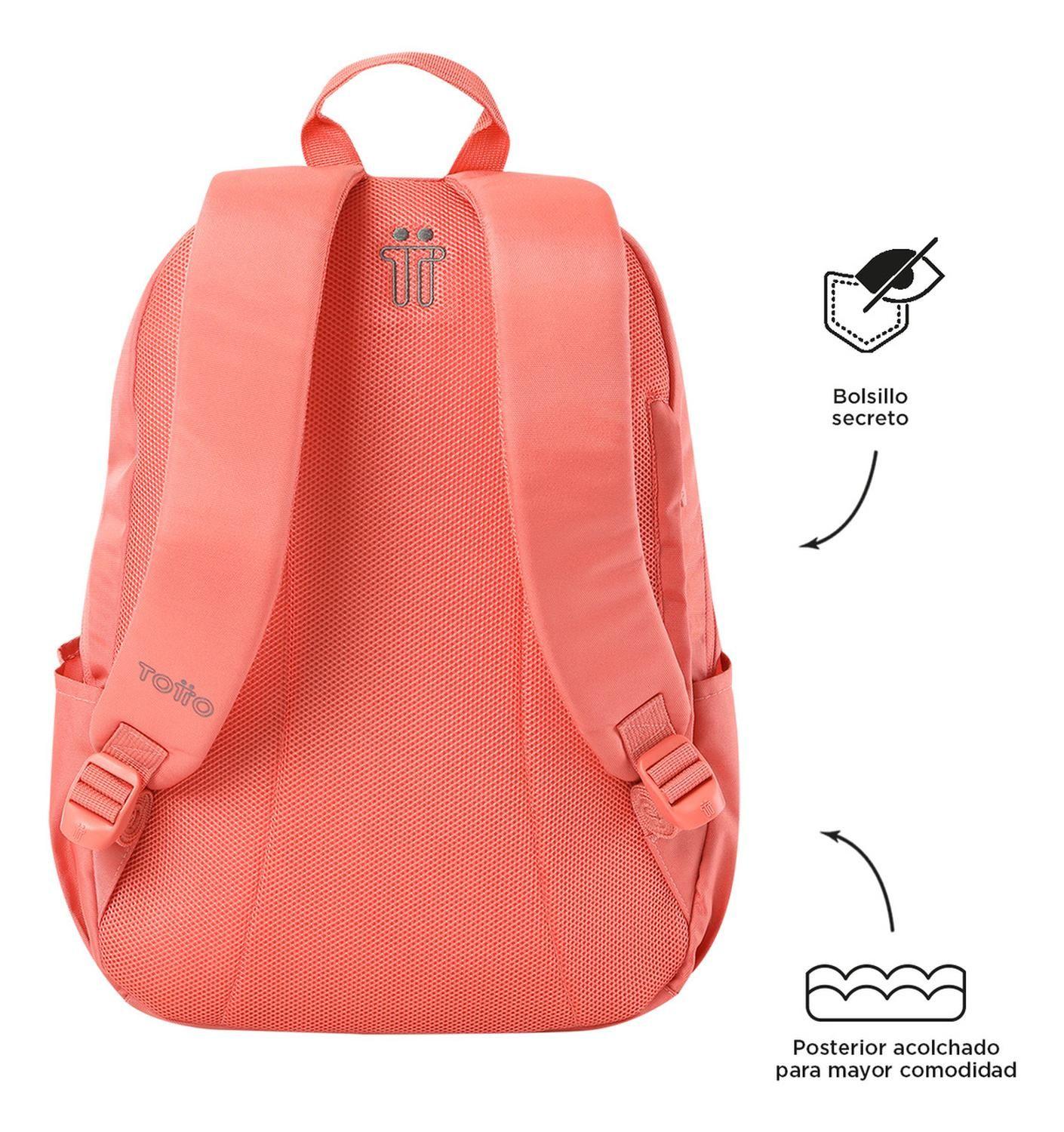 Mochila Mujer Totto Trik M Rosado Lantana-3