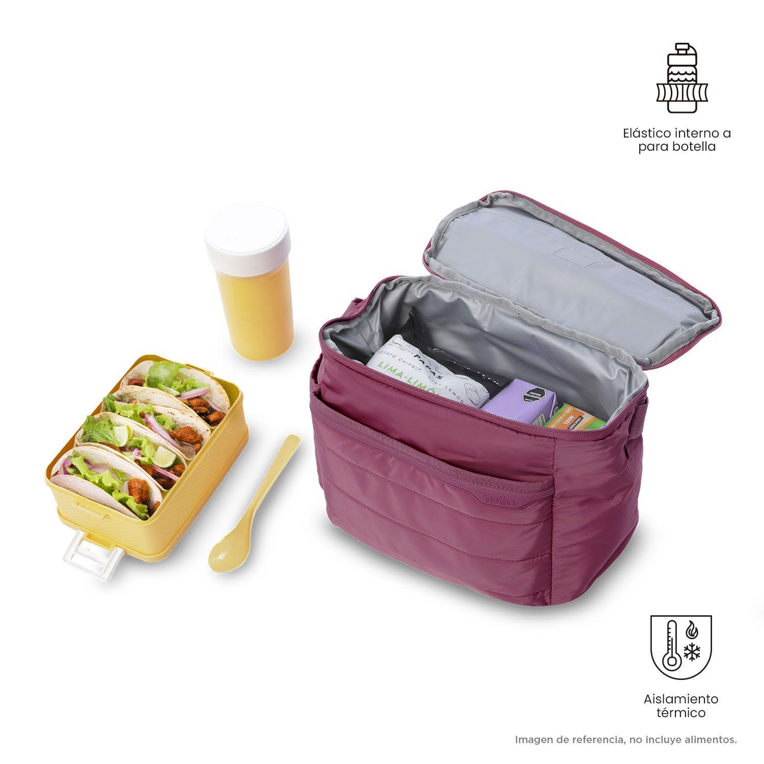 Lonchera Ejecutiva Campus Grande Térmica Rosada Totto-2