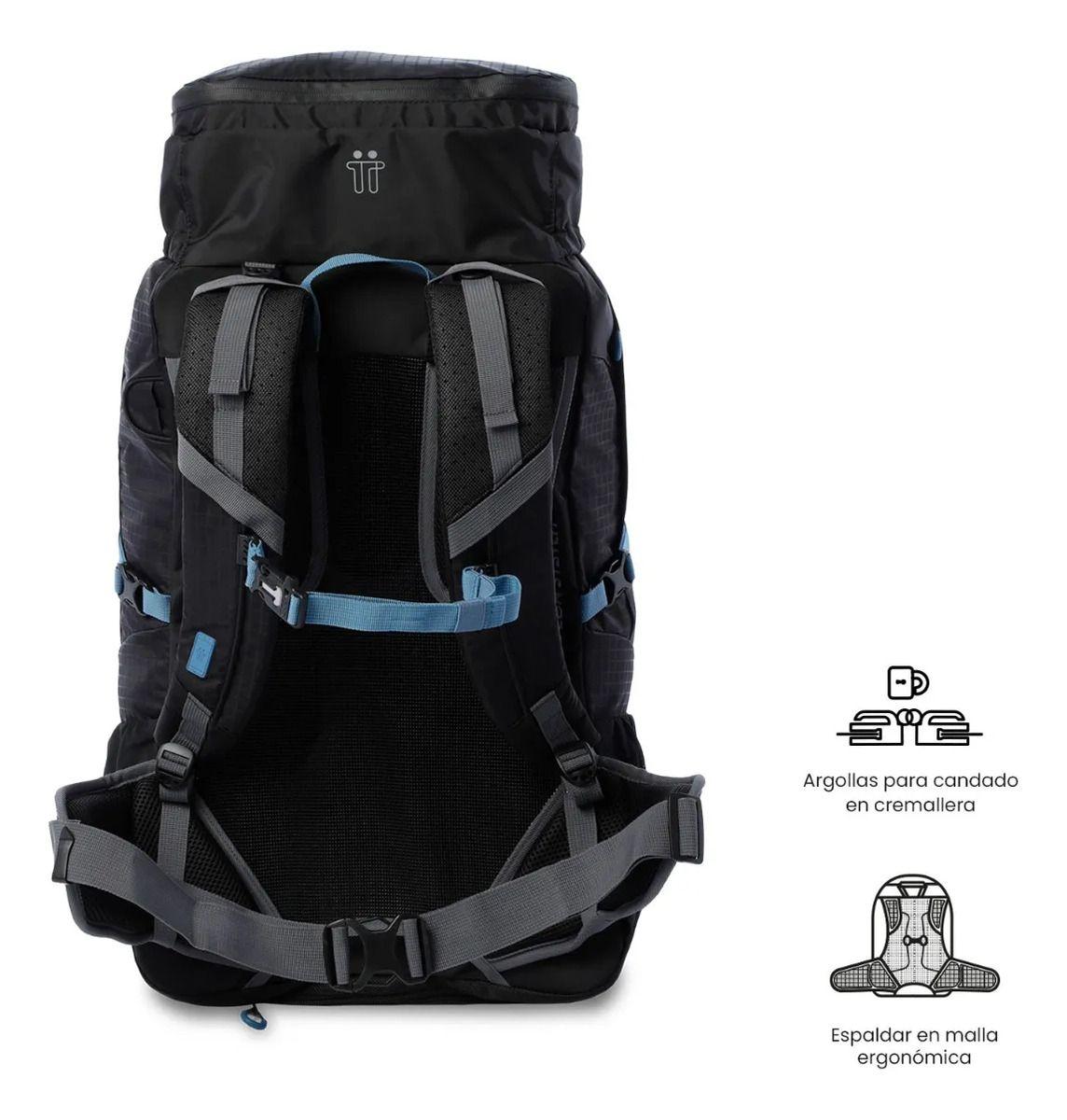 Mochila Outdoor Summit 50 Mediano Negro-4