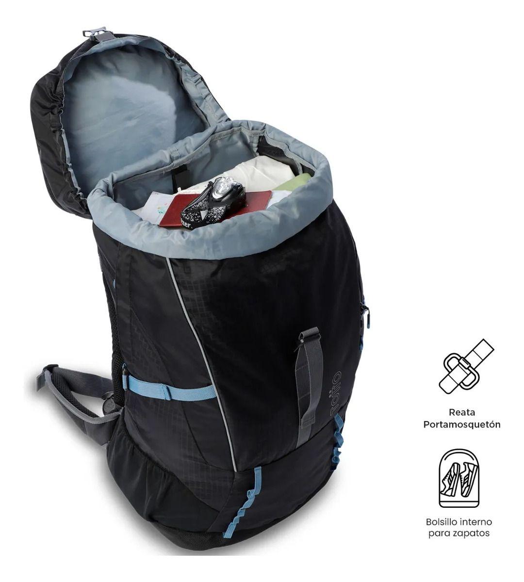 Mochila Outdoor Summit 50 Mediano Negro-6