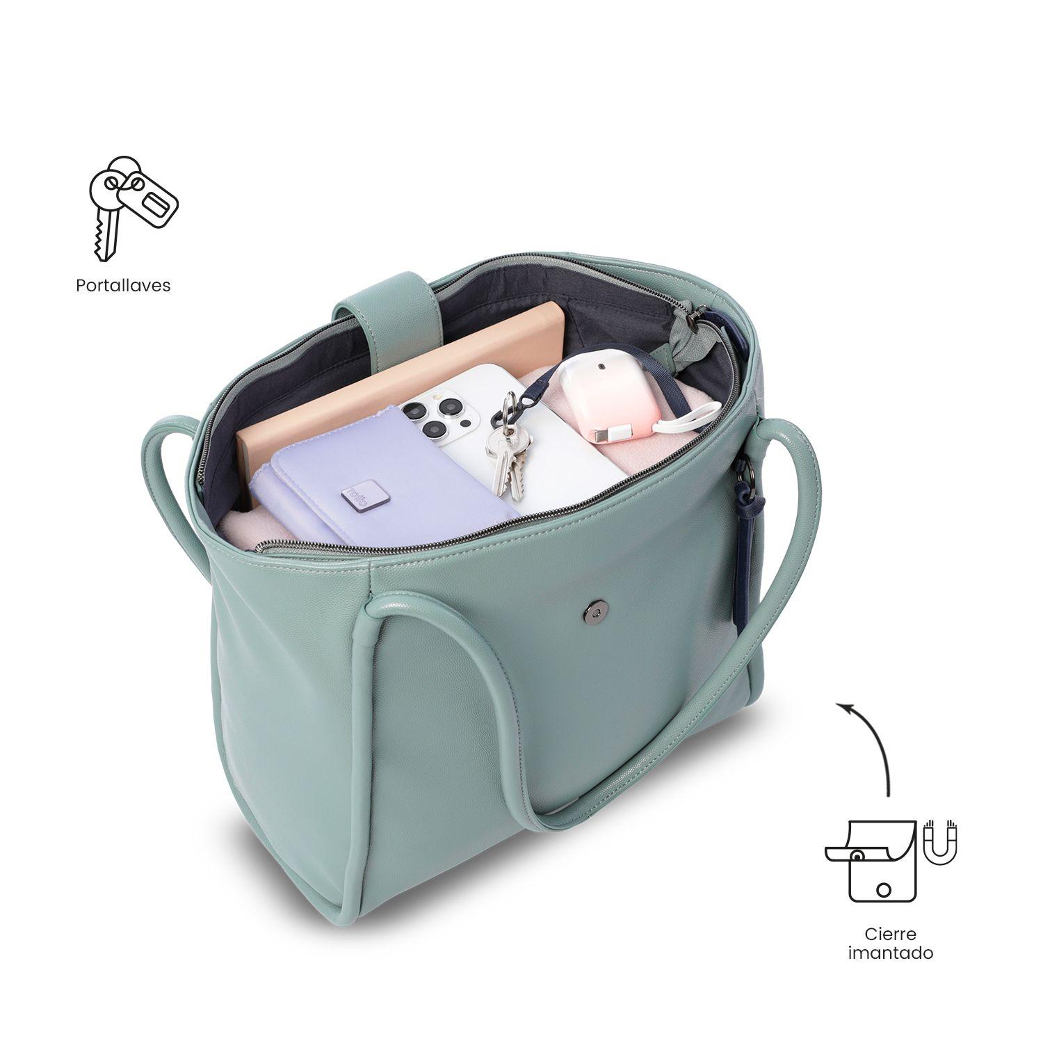 Tote Bag para Mujer Soul Mediano Verde-4