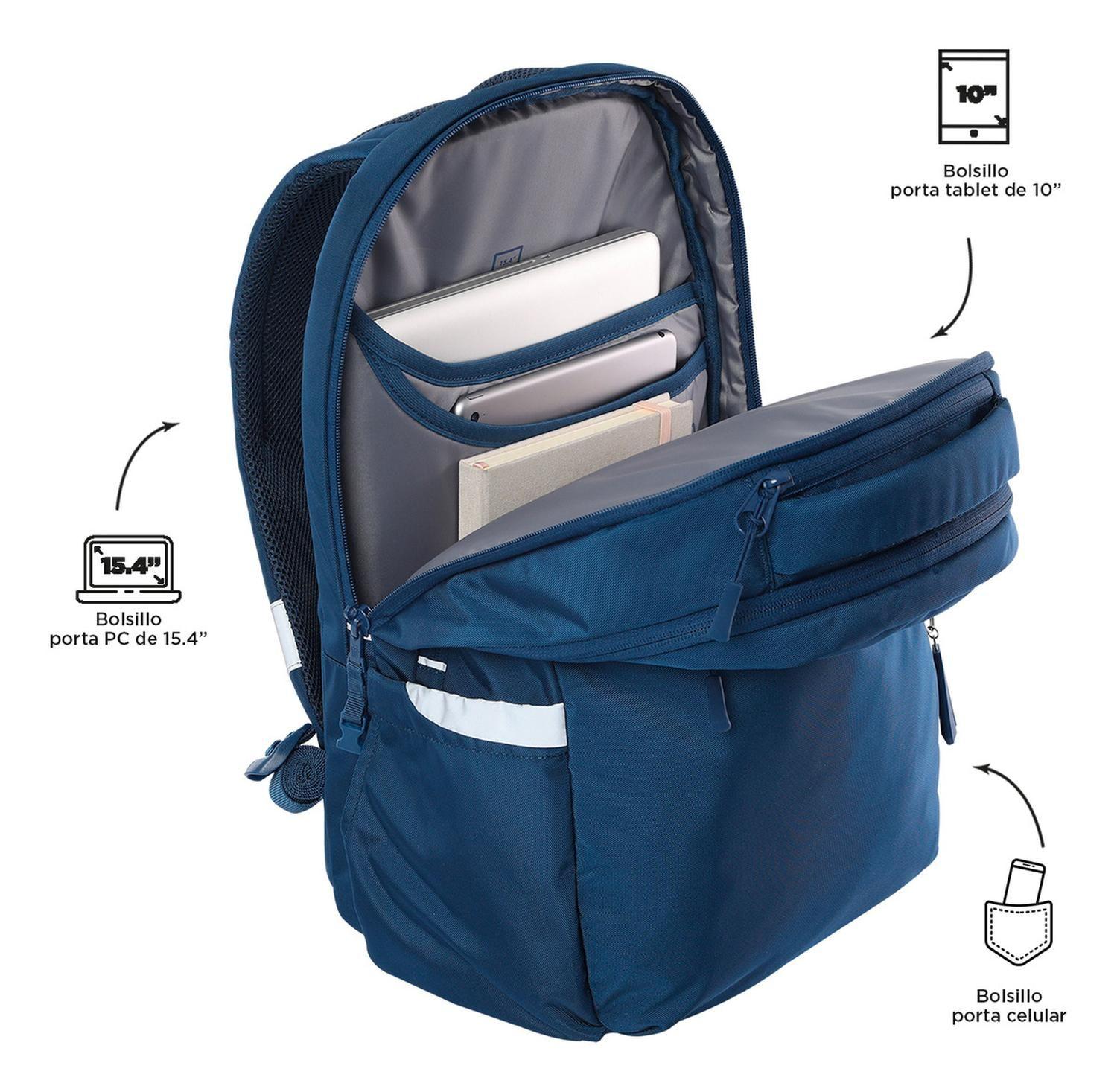 Mochila Ejecutiva Hombre Totto Porta Notebook Indo Poseidon-4