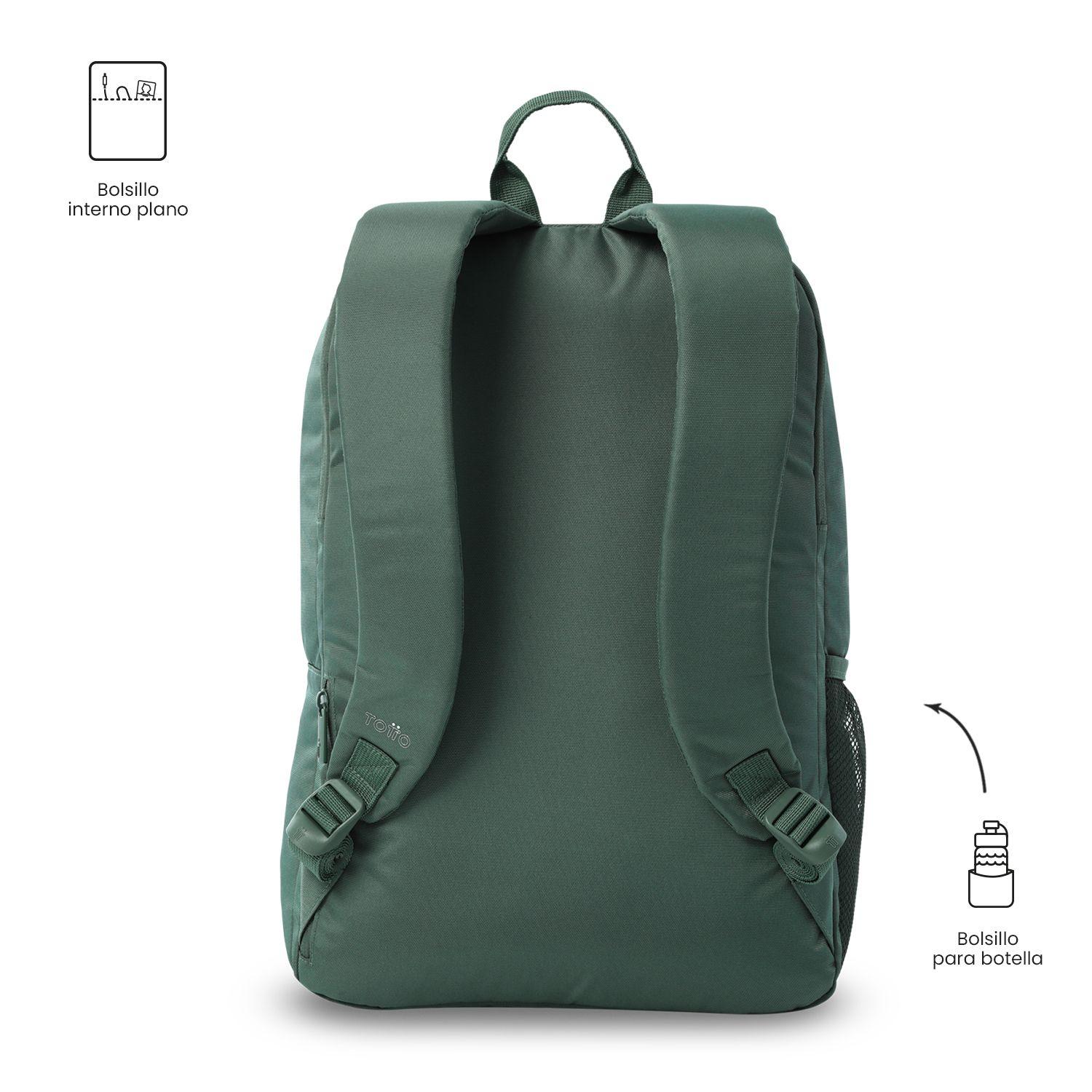 Mochila Universitario  Cloud Porta PC 14" Verde-3