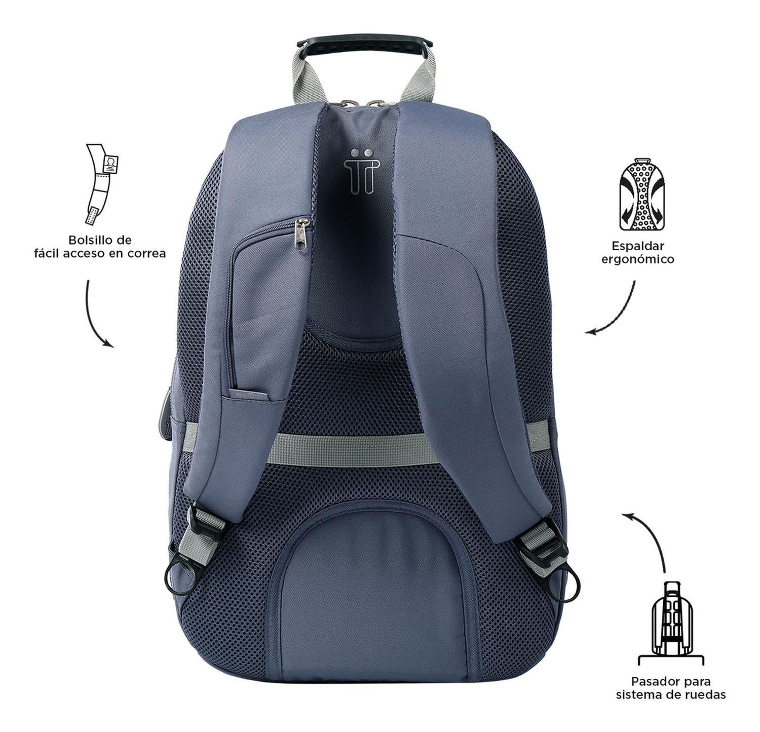 Mochila Ejecutiva Hombre Totto Krimmler Gris Folkstone Gray-3