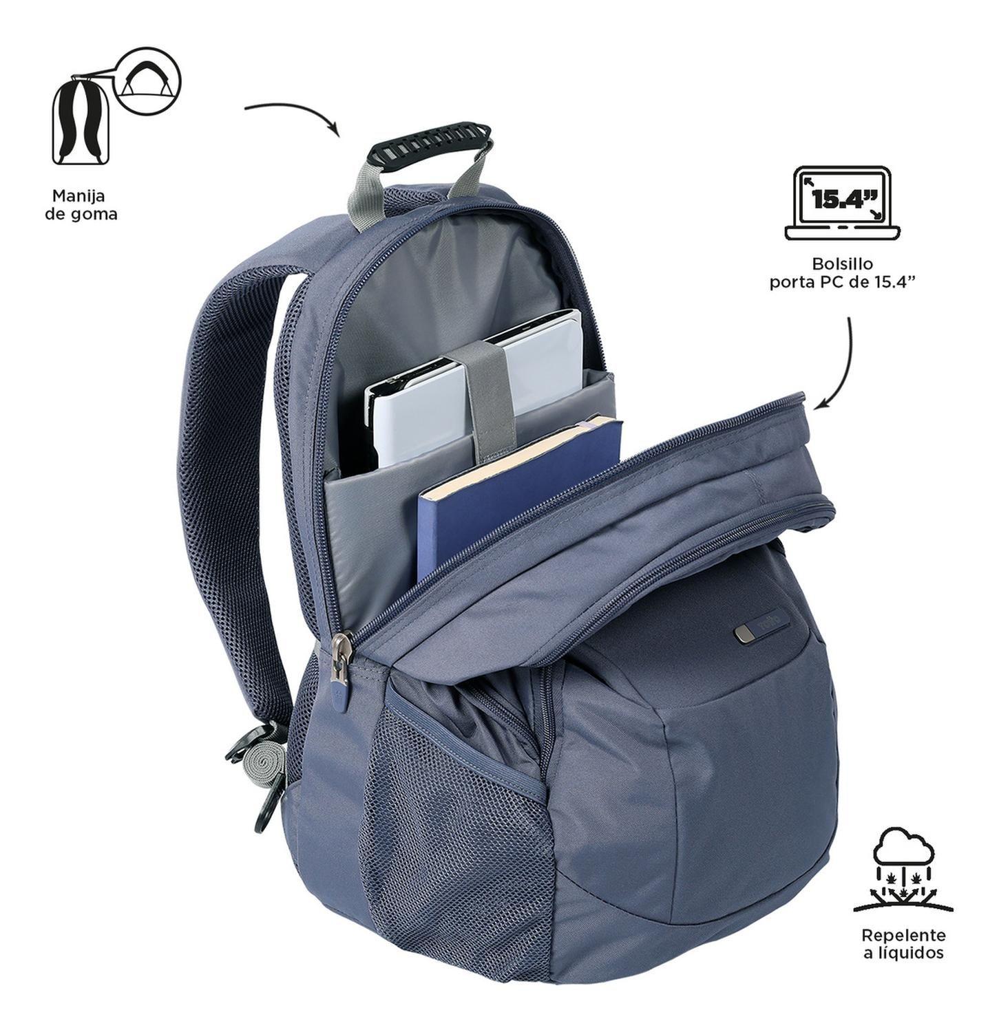 Mochila Ejecutiva Hombre Totto Krimmler Gris Folkstone Gray-4