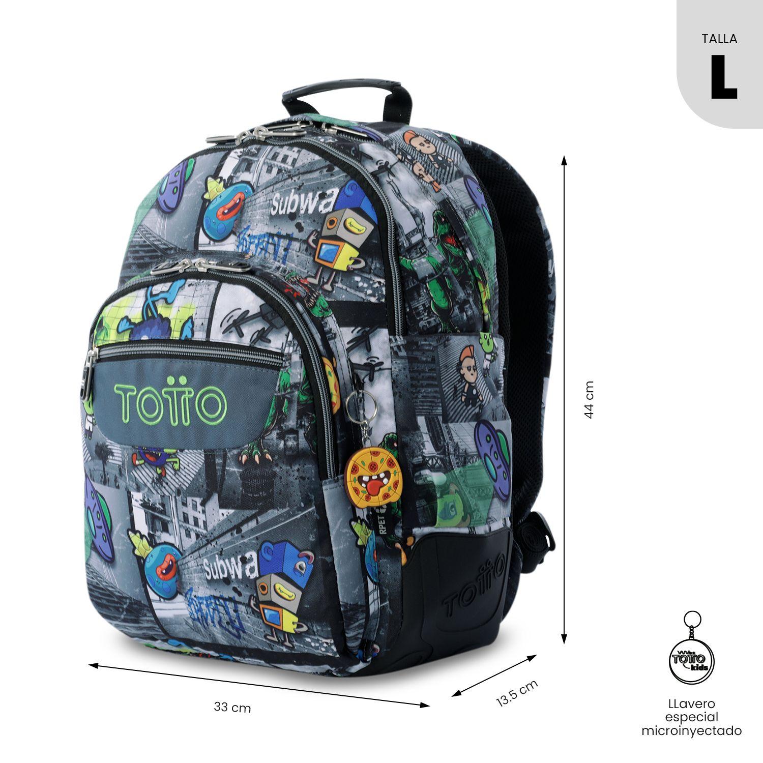 Mochila Escolar Notebook 14" Rayol Negra  Totto-2