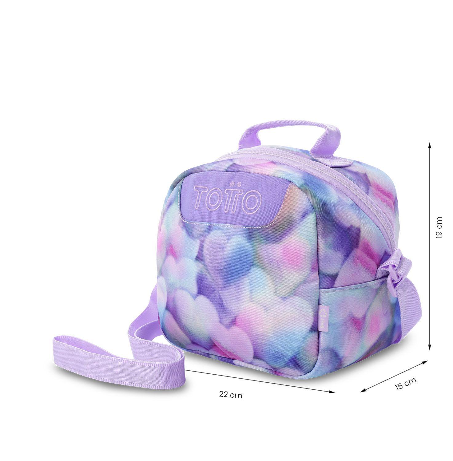Lonchera Térmica Mujer Borrador Mediana Morada Totto-3