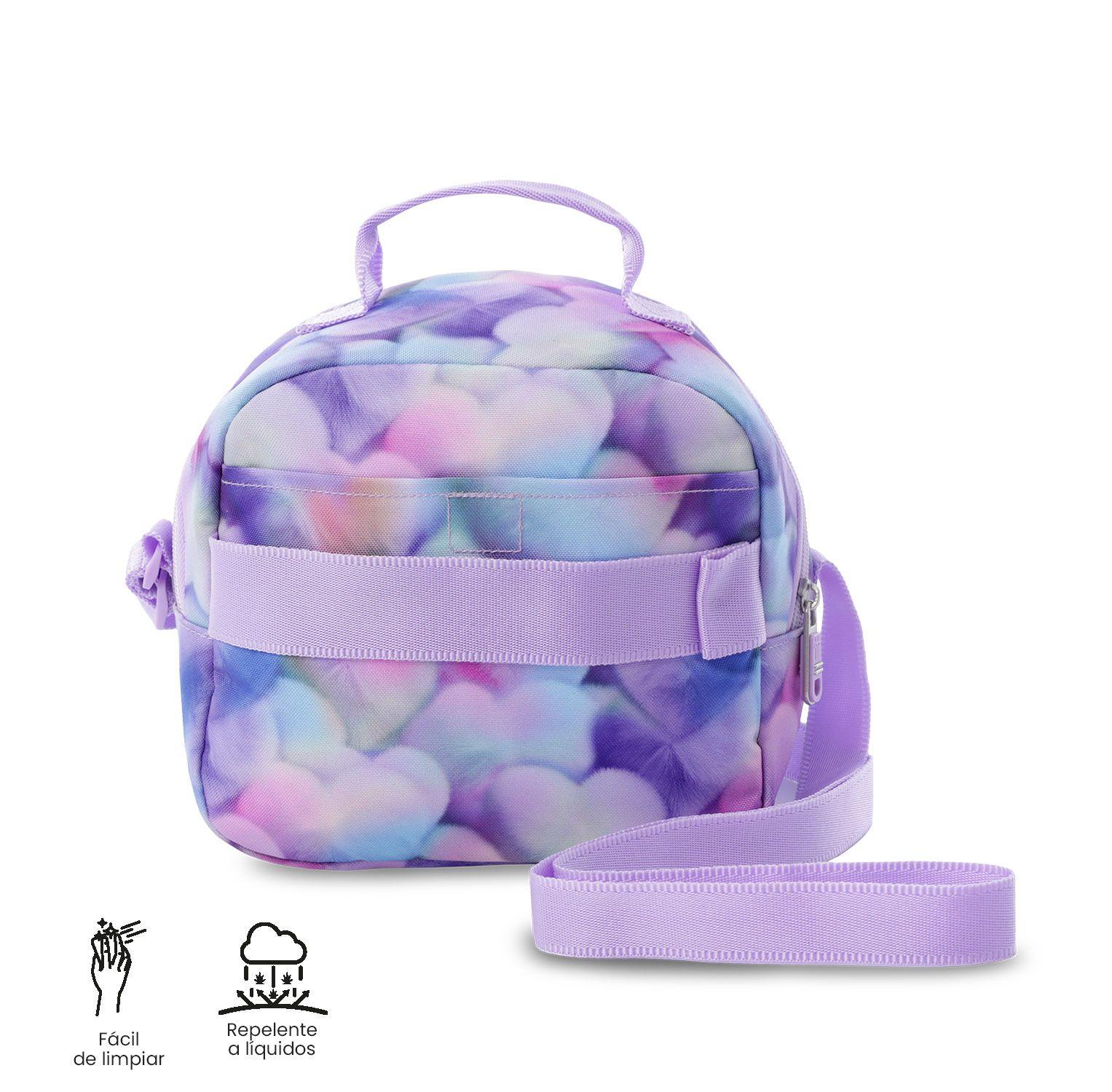 Lonchera Térmica Mujer Borrador Mediana Morada Totto-4