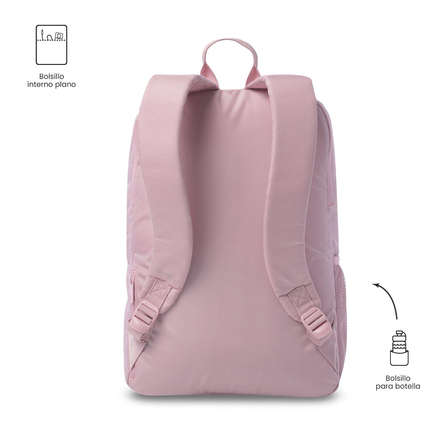 Mochila Universitario  Cloud Porta PC 14" Rosado-3