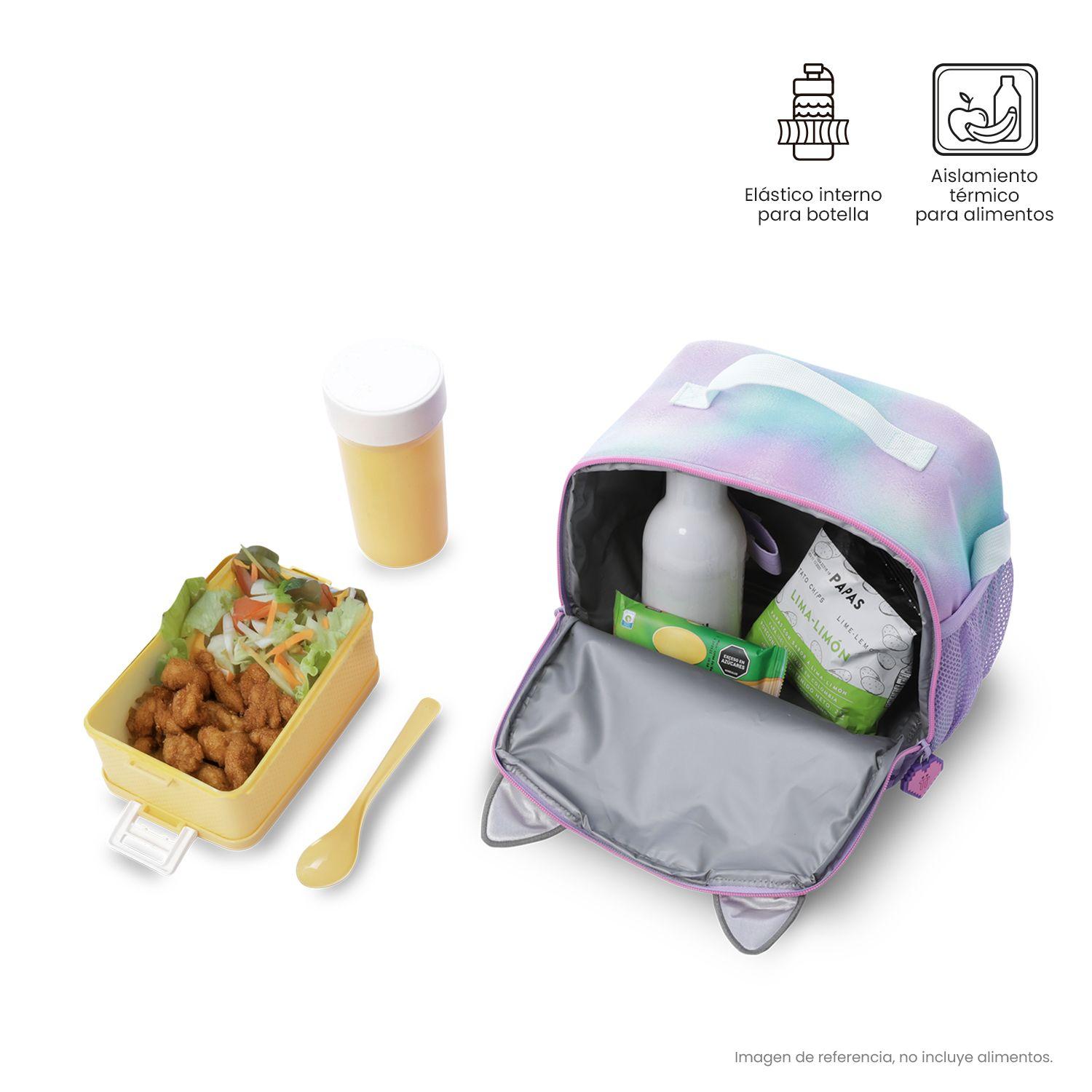 Lonchera Térmica Niña Andy Cat Grande Morada Totto-2