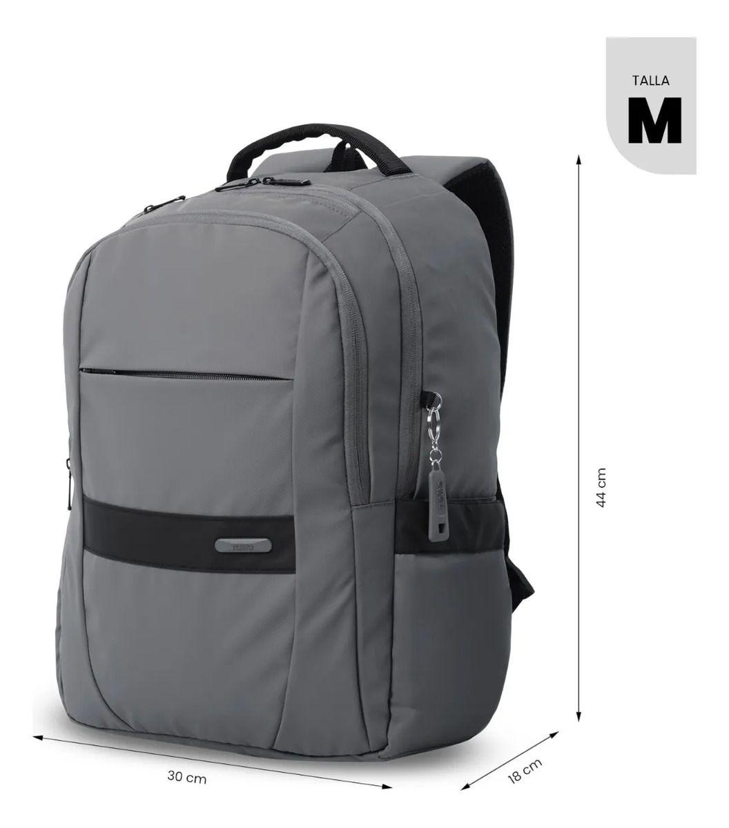 Mochila Para Oficina Pc 16  Wivetto 2.0 Mediano Gris-2