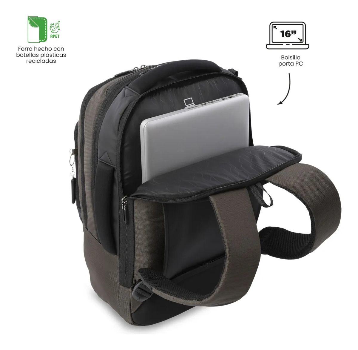 Mochila Para Oficina Pc 16  Gtx 3.0 Grande Café-3
