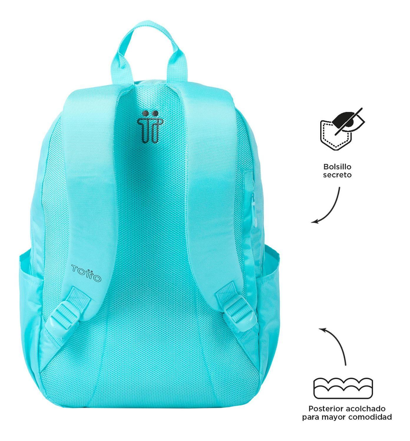 Mochila Mujer Totto Trik M Azul Limpet Shell-3